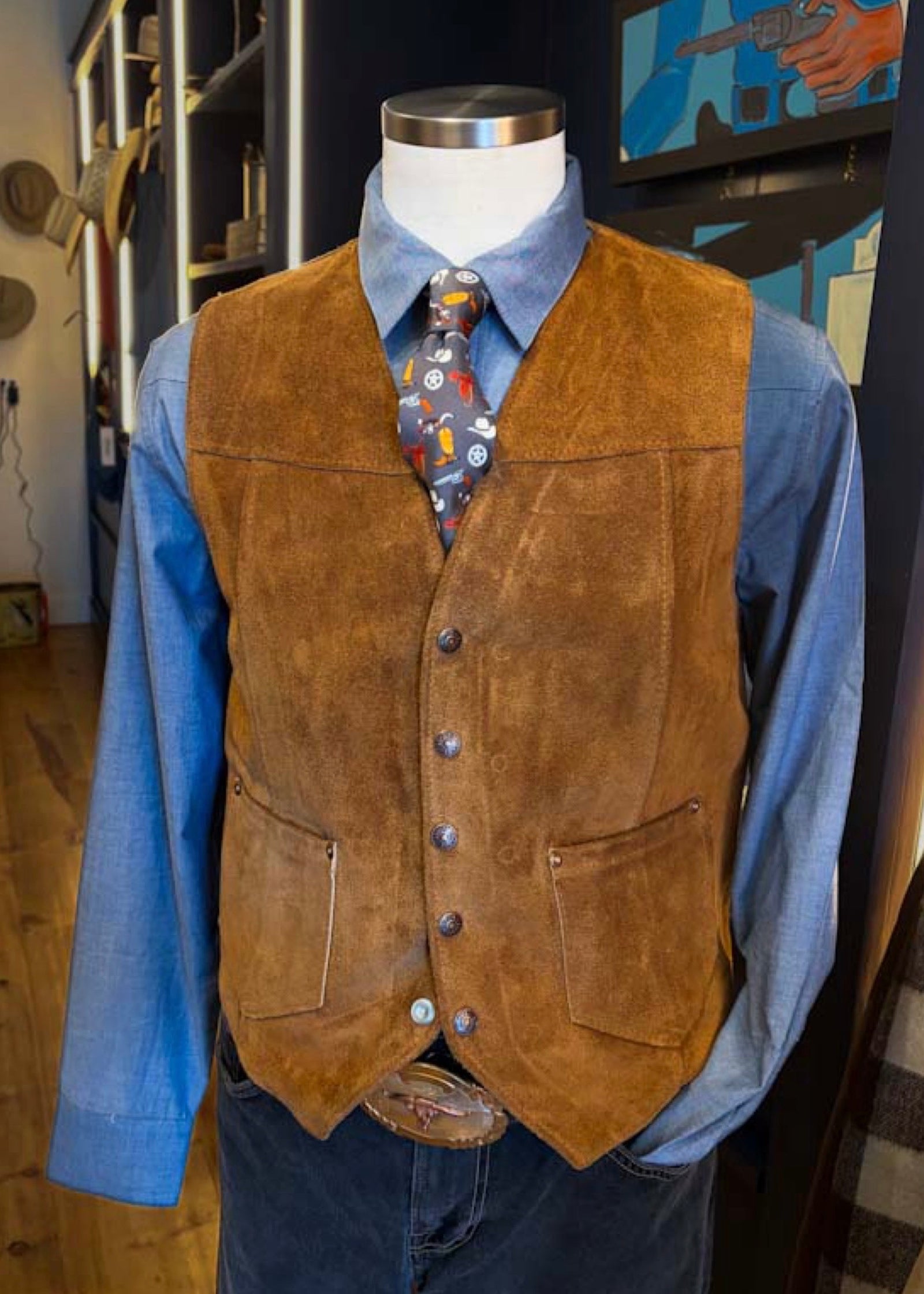 Suede Vest