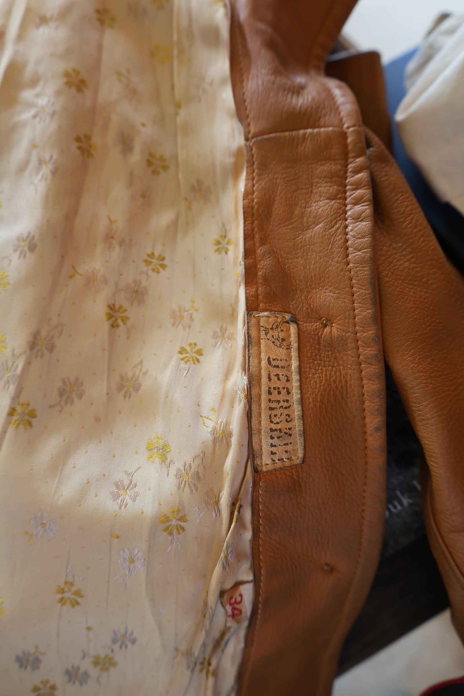 Vintage Camel Leather Jacket