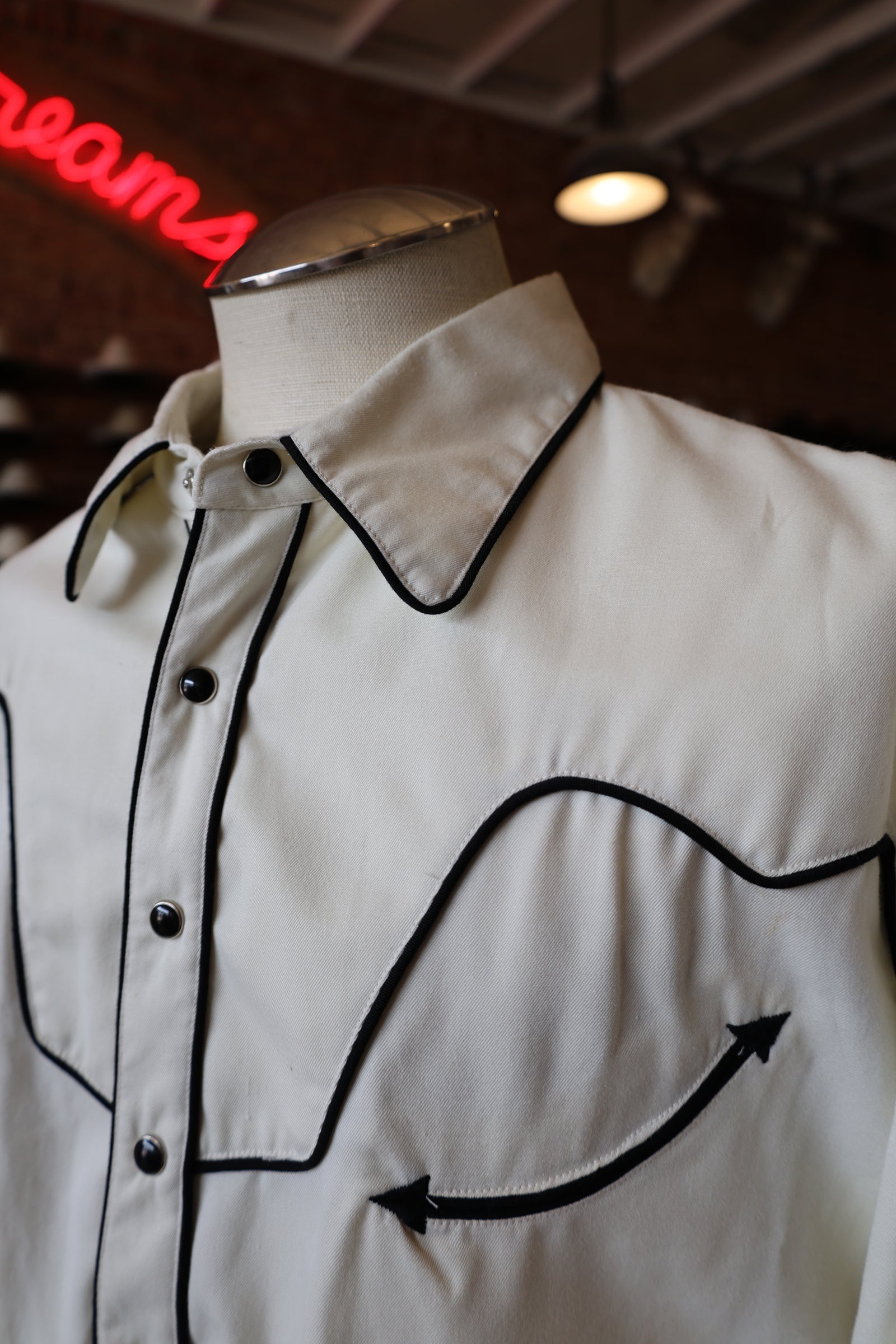 Scully Black and White Western Shirt