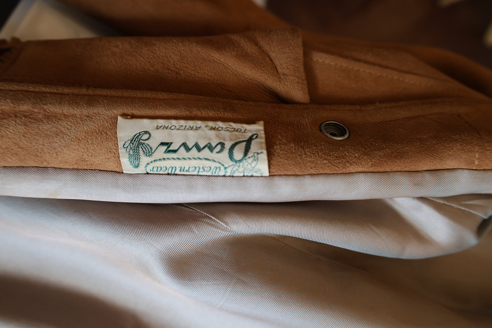 Vintage Camel Fringe Jacket