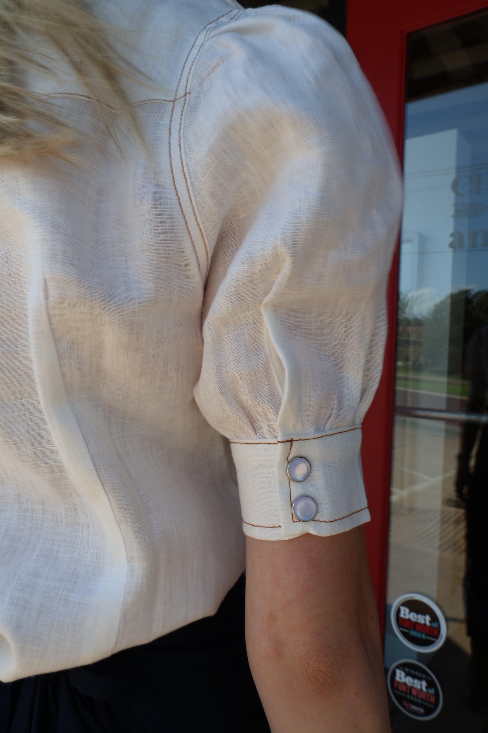 Linen Short Sleeve Western Shirt