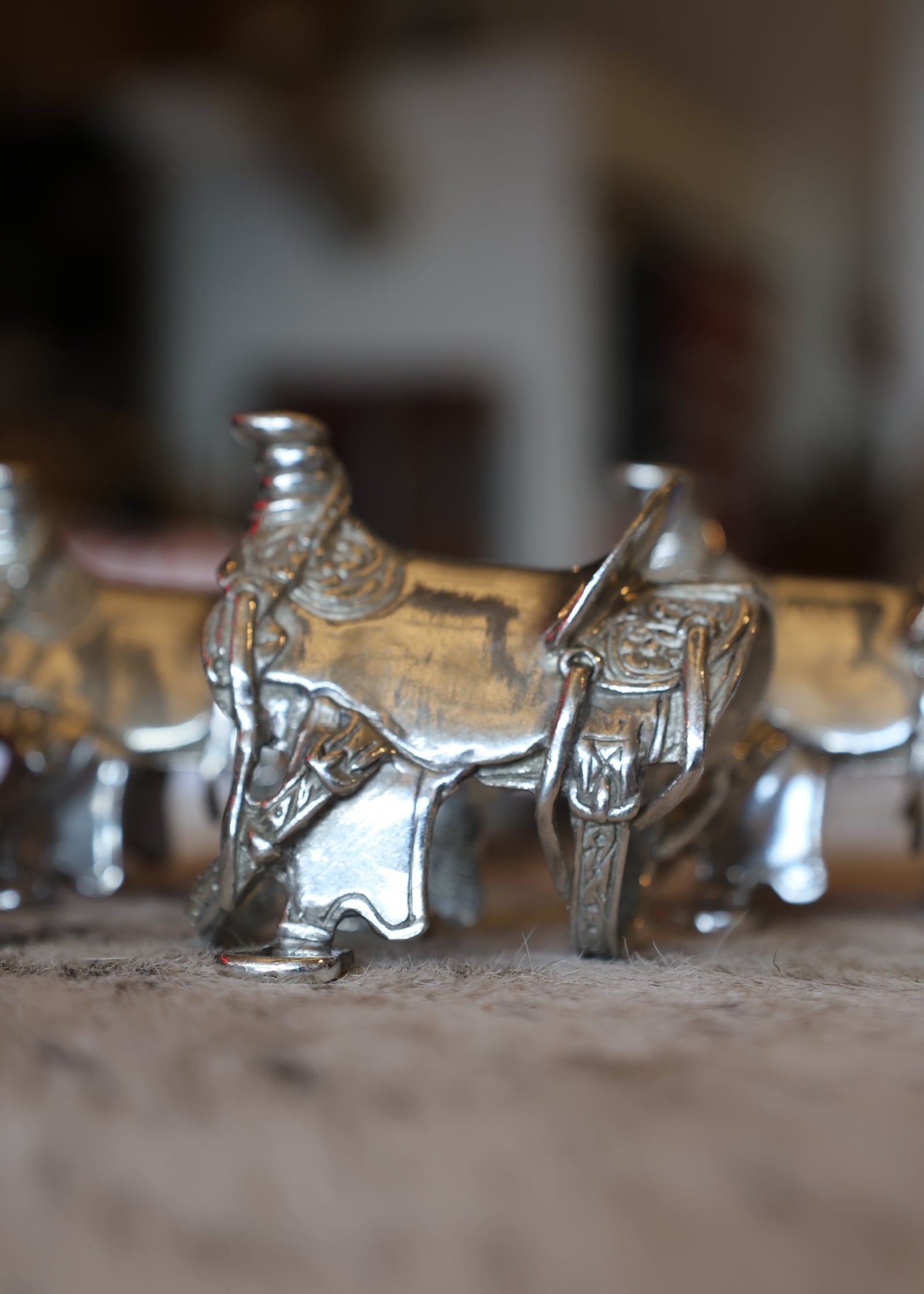 Cowboy Saddle Napkin Ring Set of 2