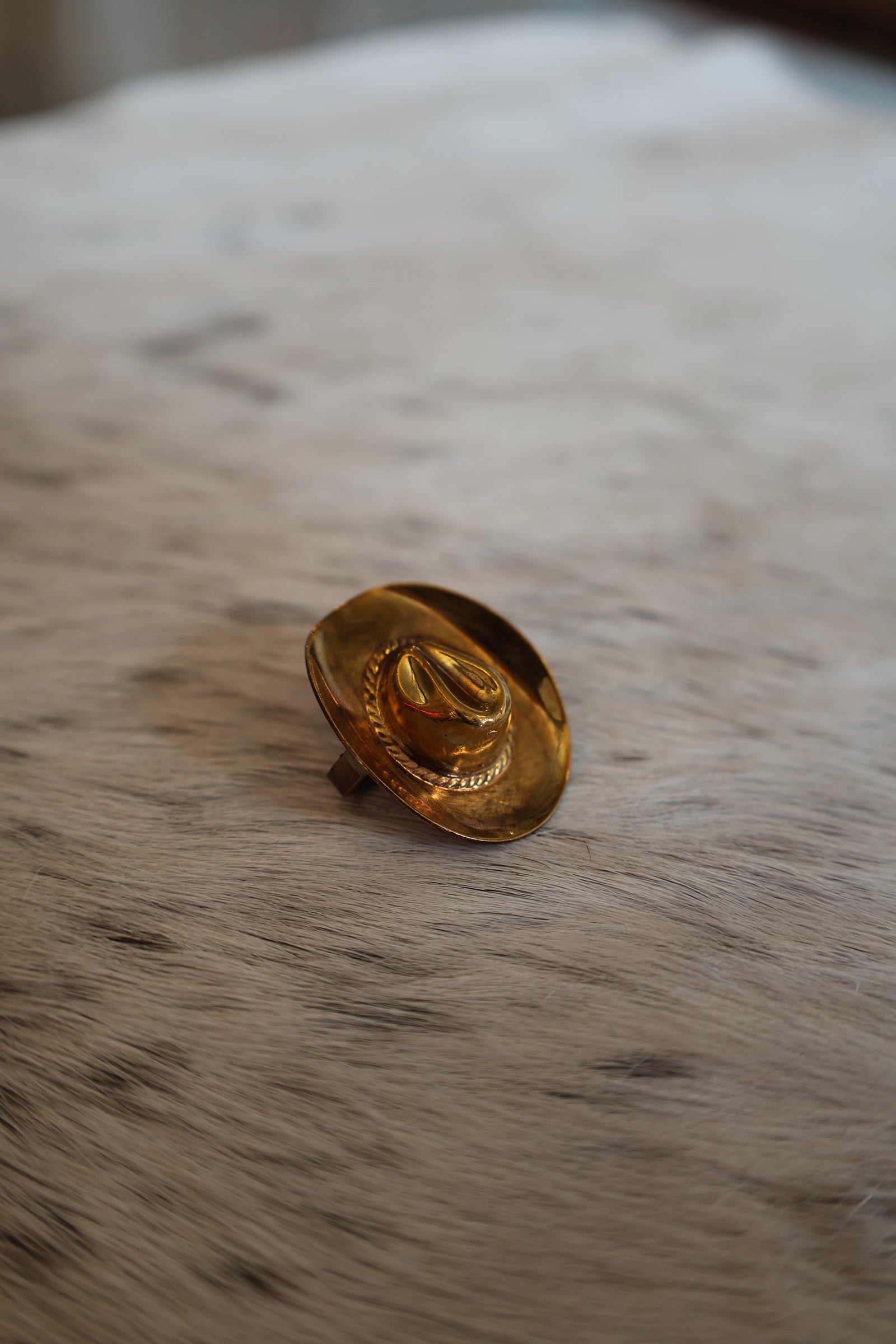 Copper Cowboy Hat Scarf Slide