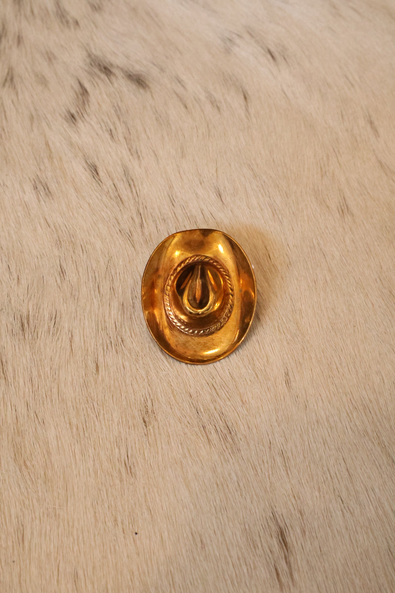 Copper Cowboy Hat Scarf Slide