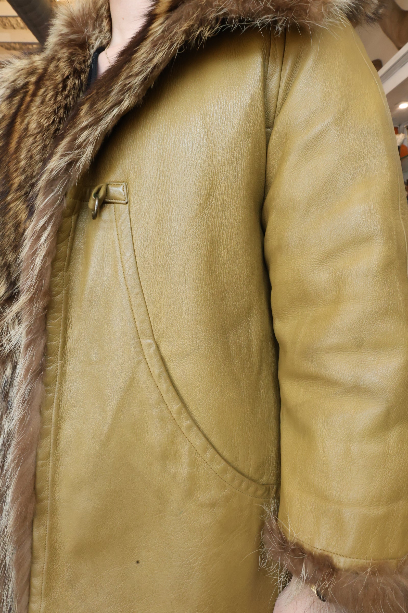 Vintage Raccoon Fur Reversible Coat