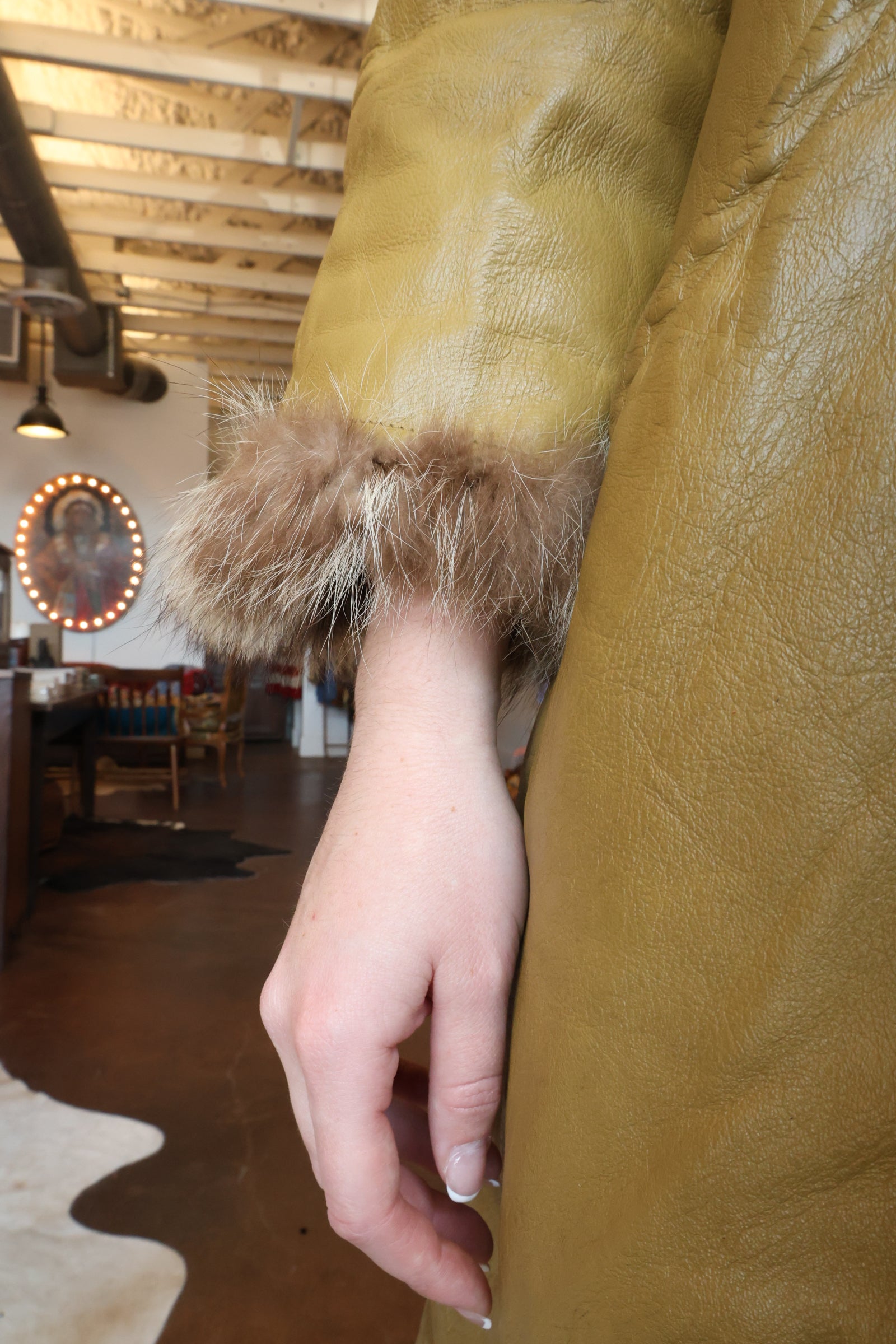 Vintage Raccoon Fur Reversible Coat