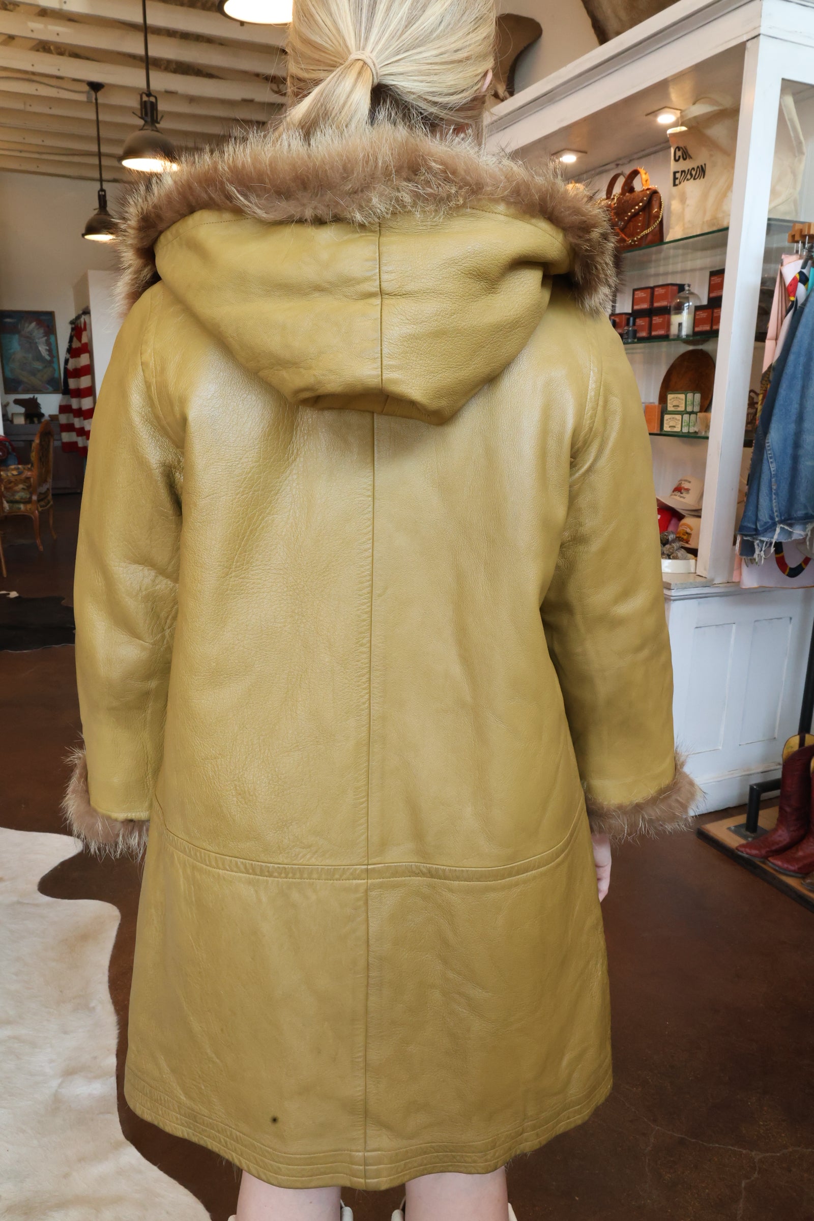 Vintage Raccoon Fur Reversible Coat