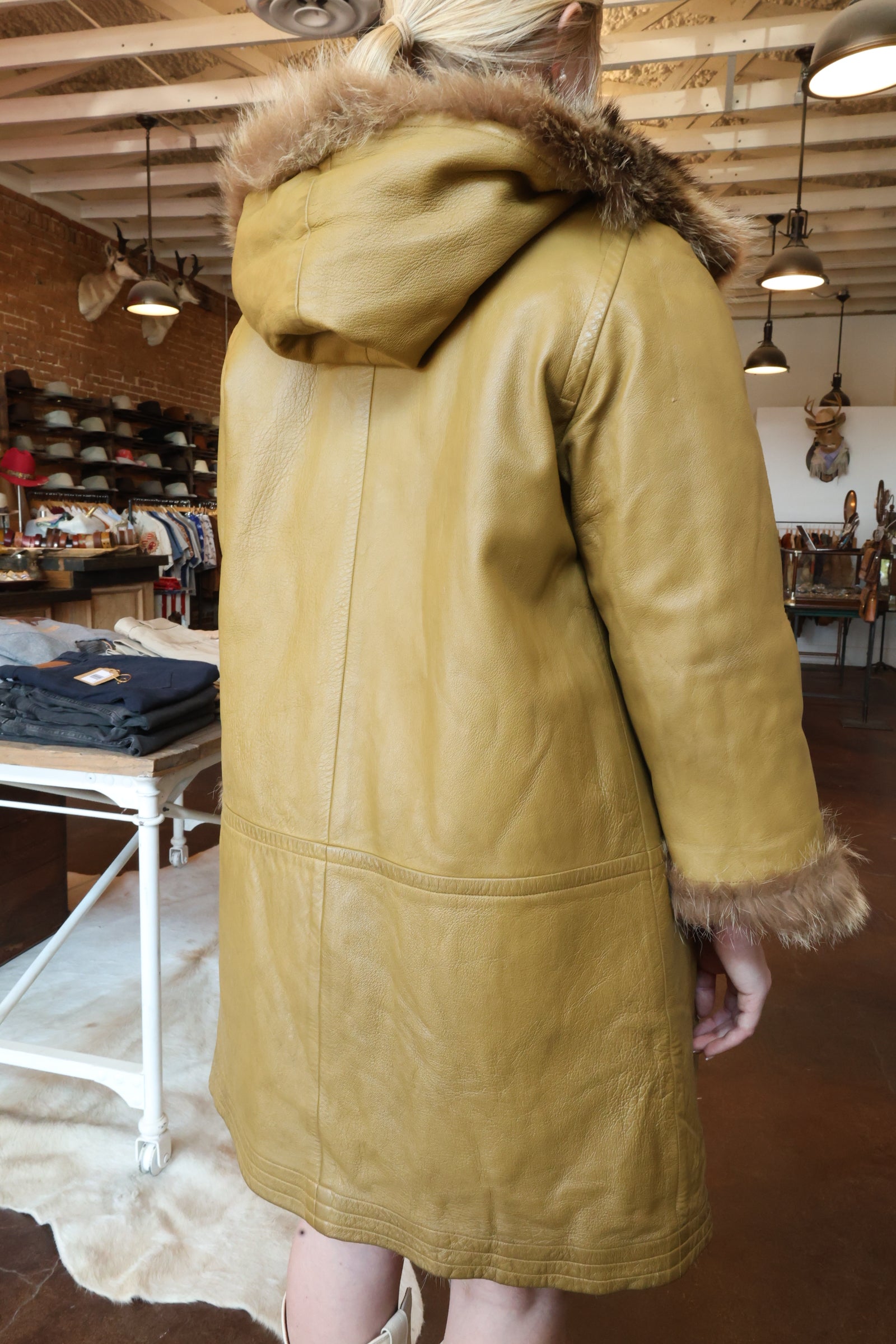 Vintage Raccoon Fur Reversible Coat