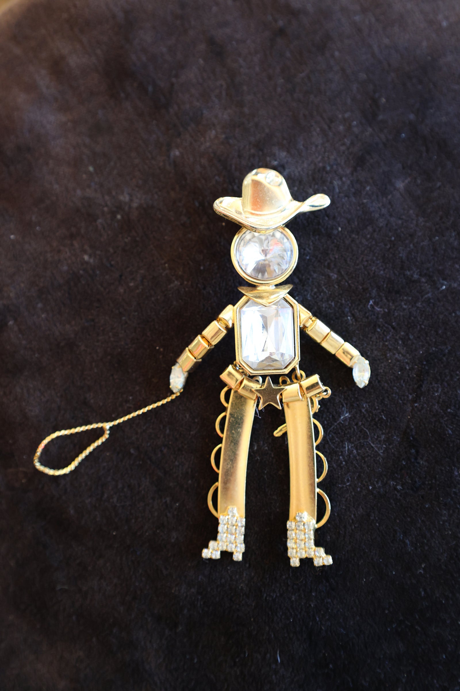 Rhinestone Cowboy Brooch