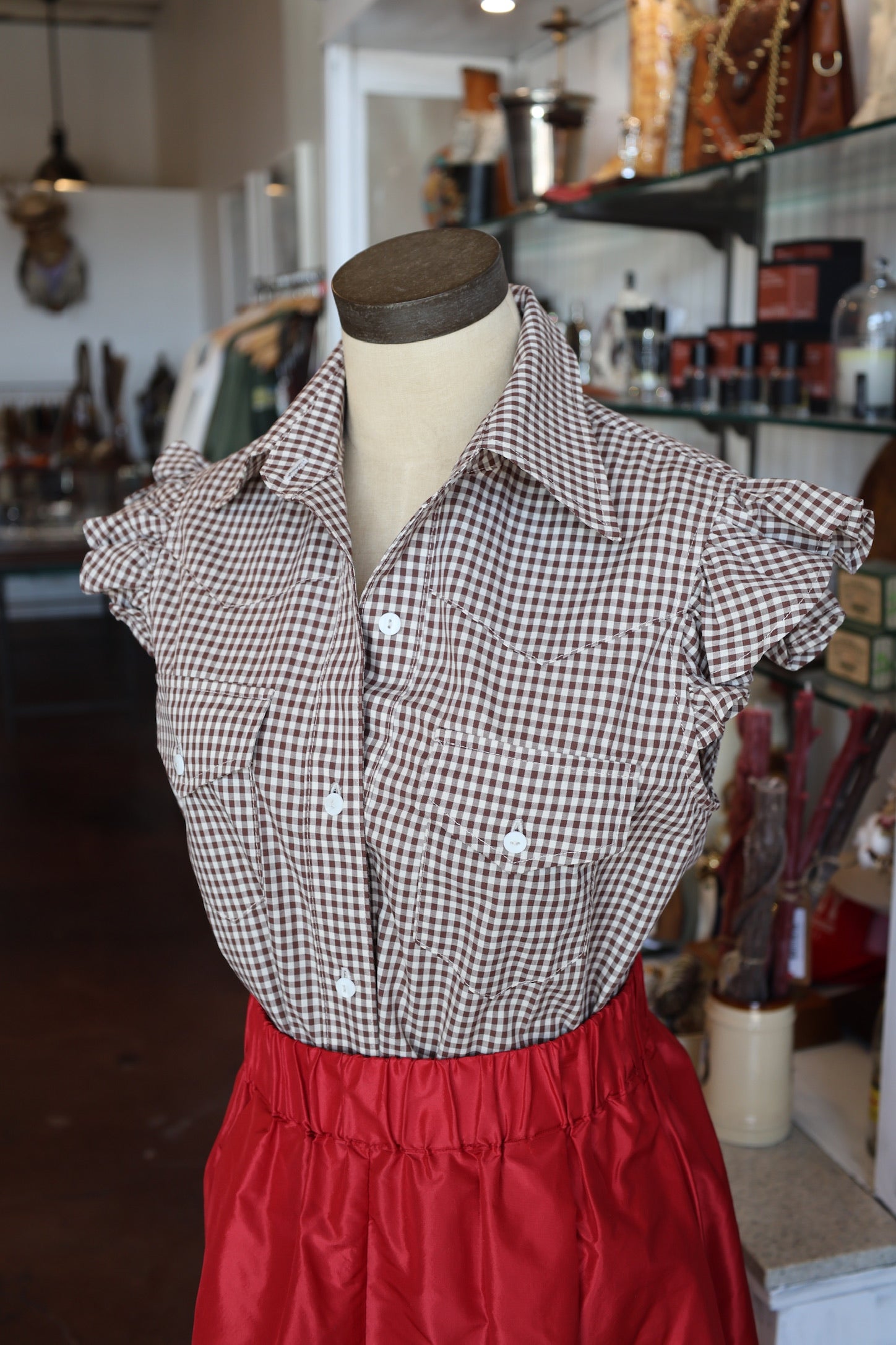 Coffee Check Western Shirt