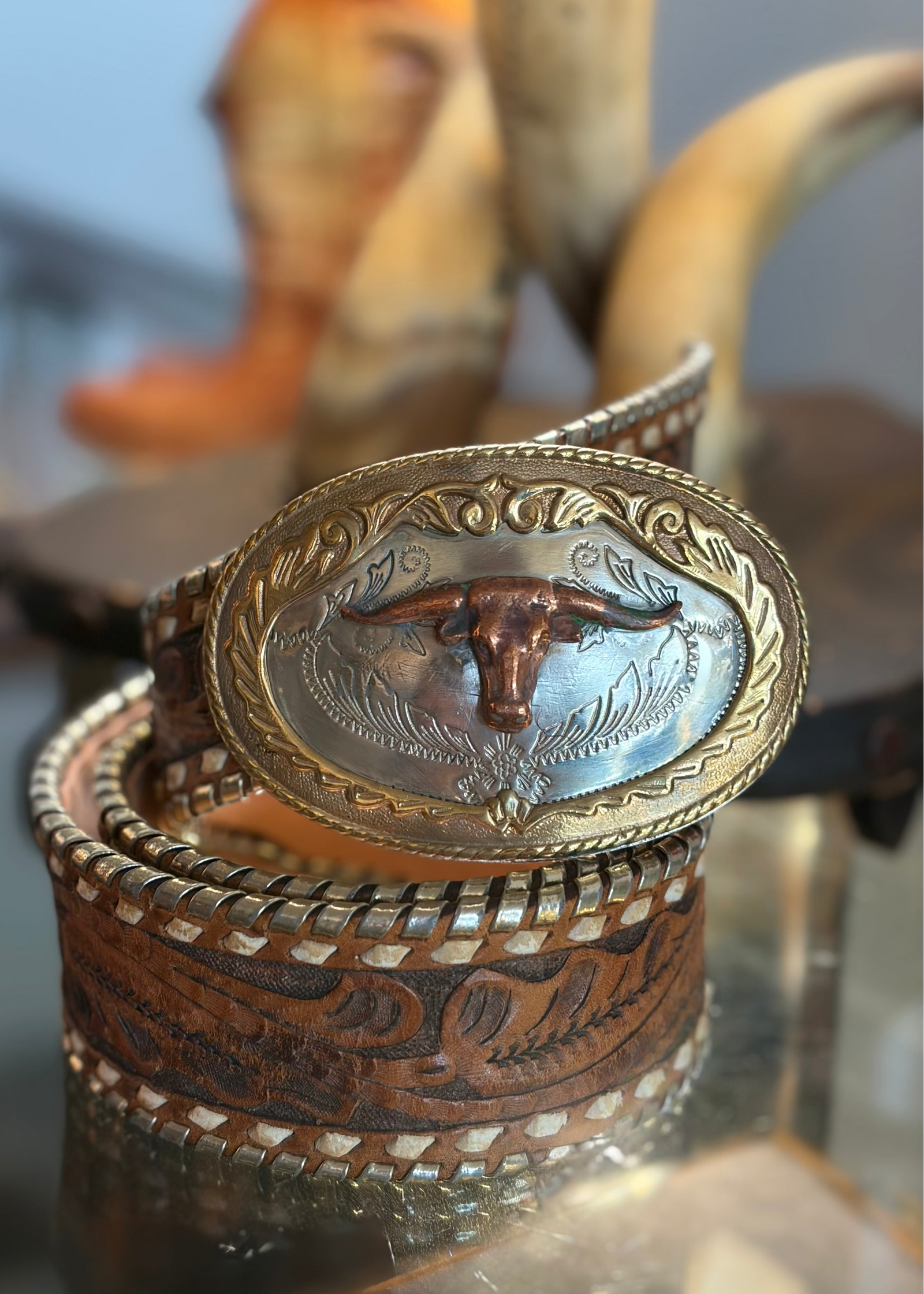Longhorn Belt Buckle