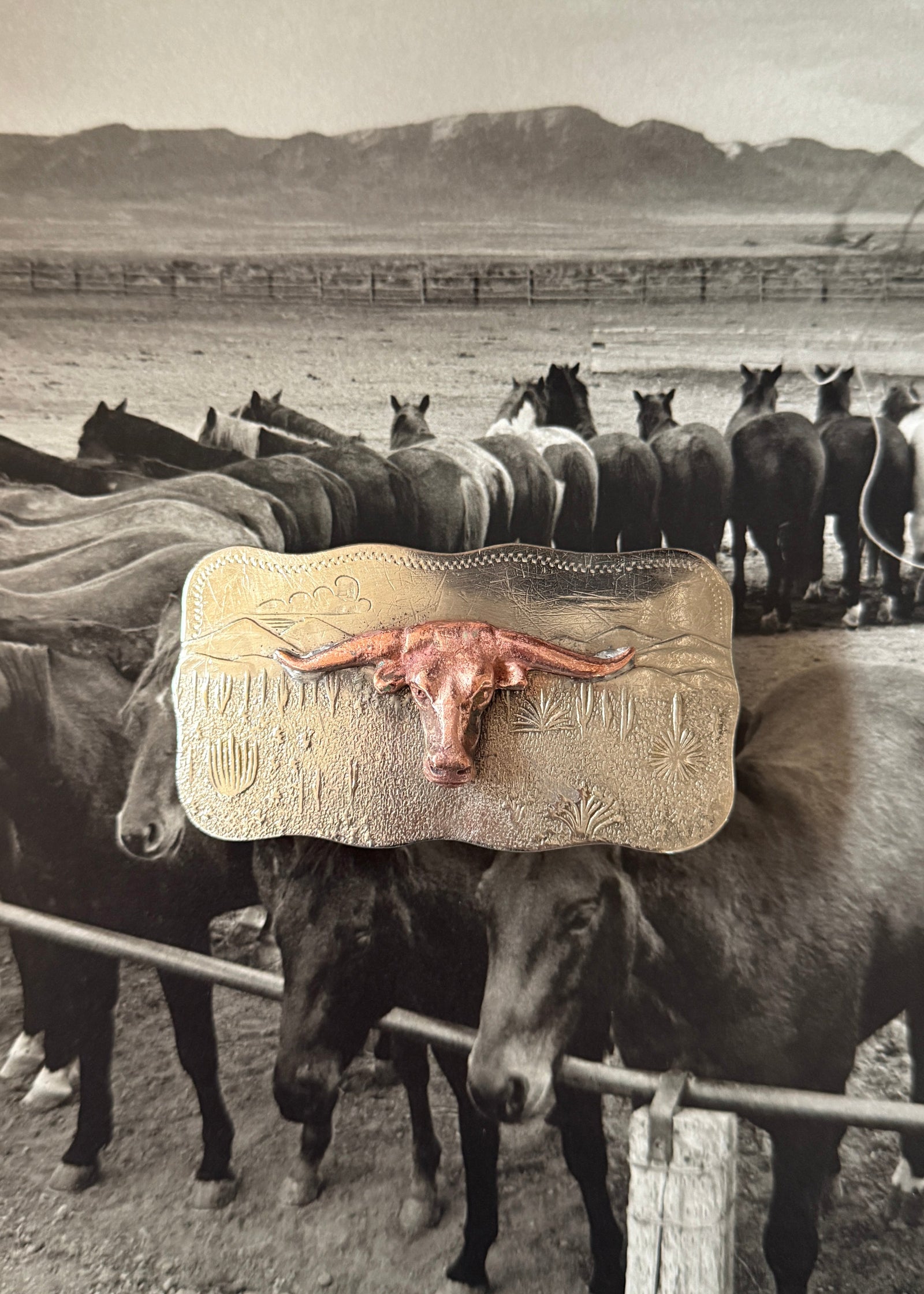 Longhorn Belt Buckle