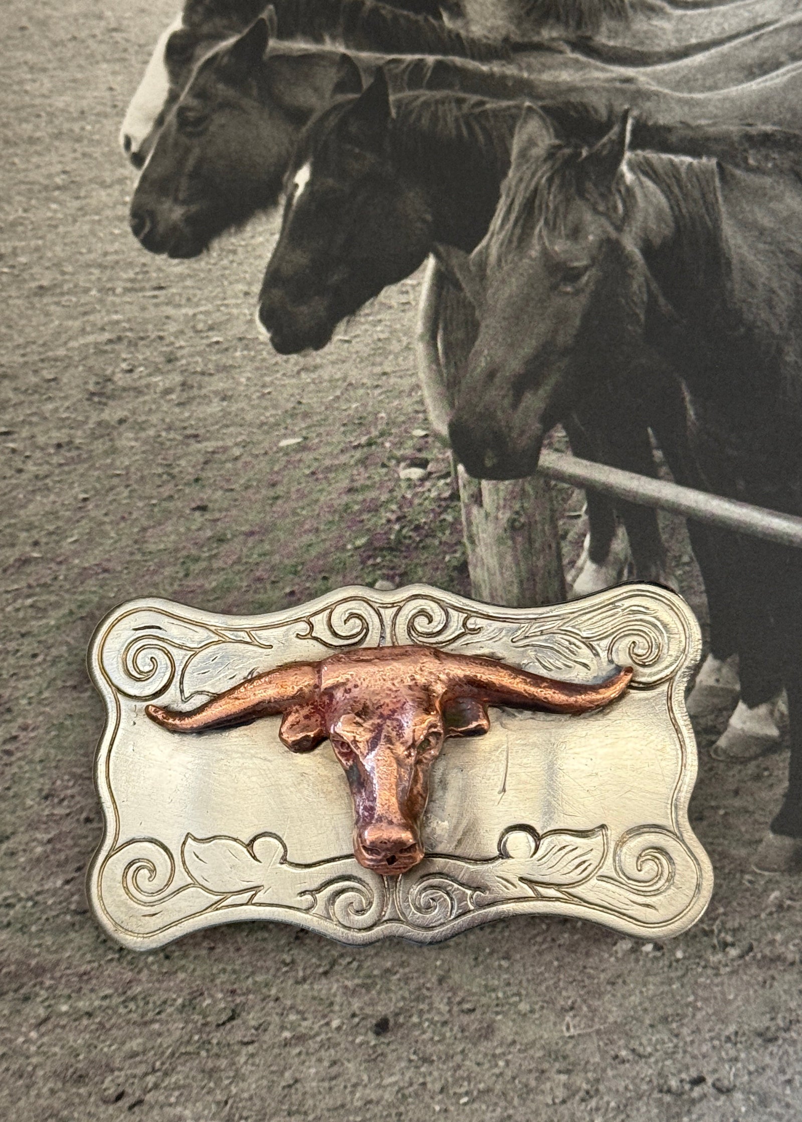 Longhorn Belt Buckle