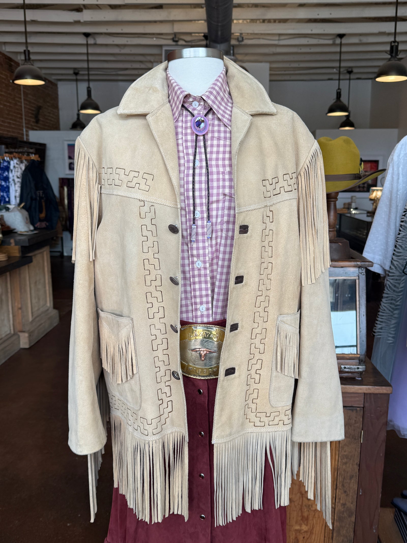 Suede Fringe Jacket
