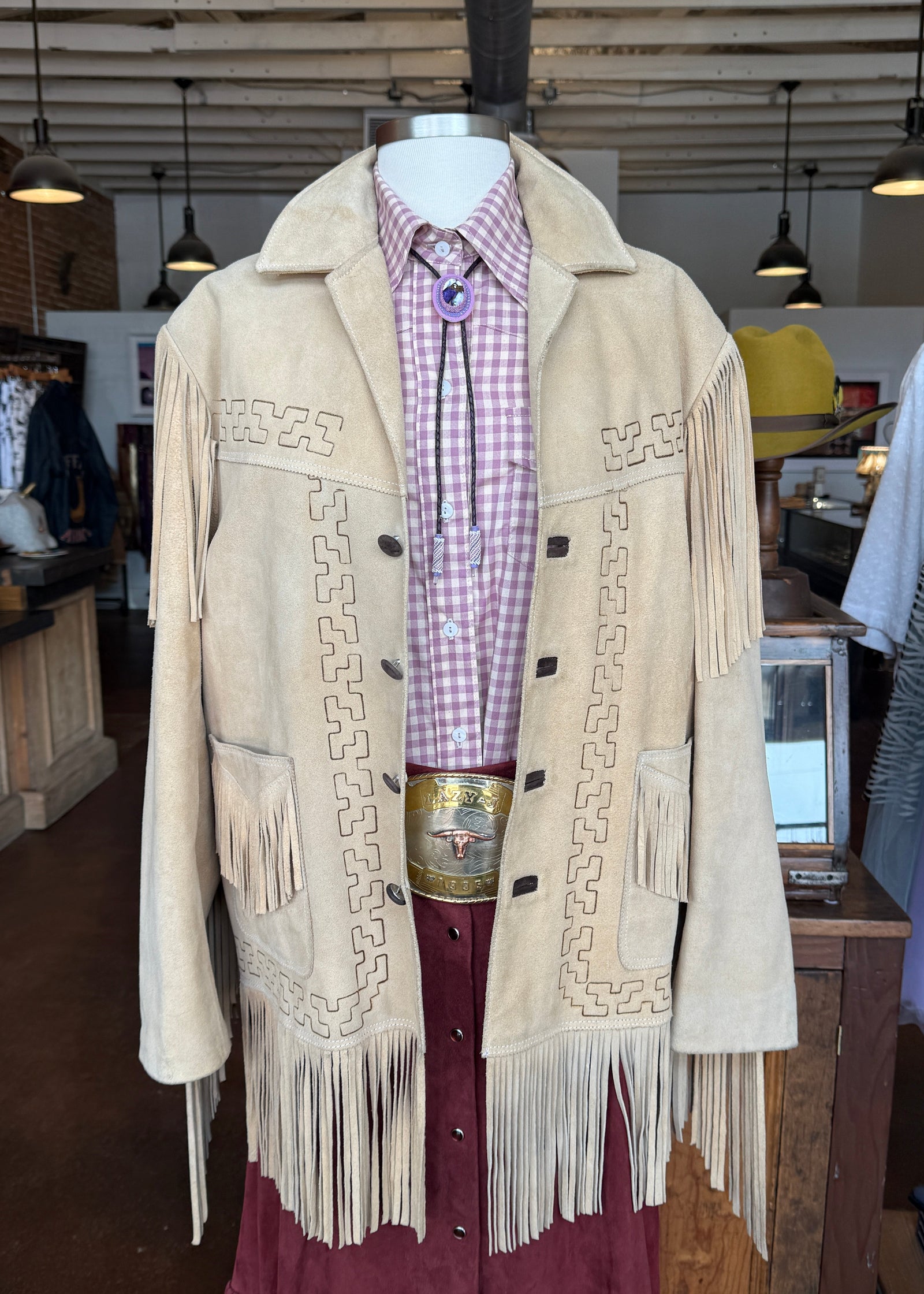 Suede Fringe Jacket