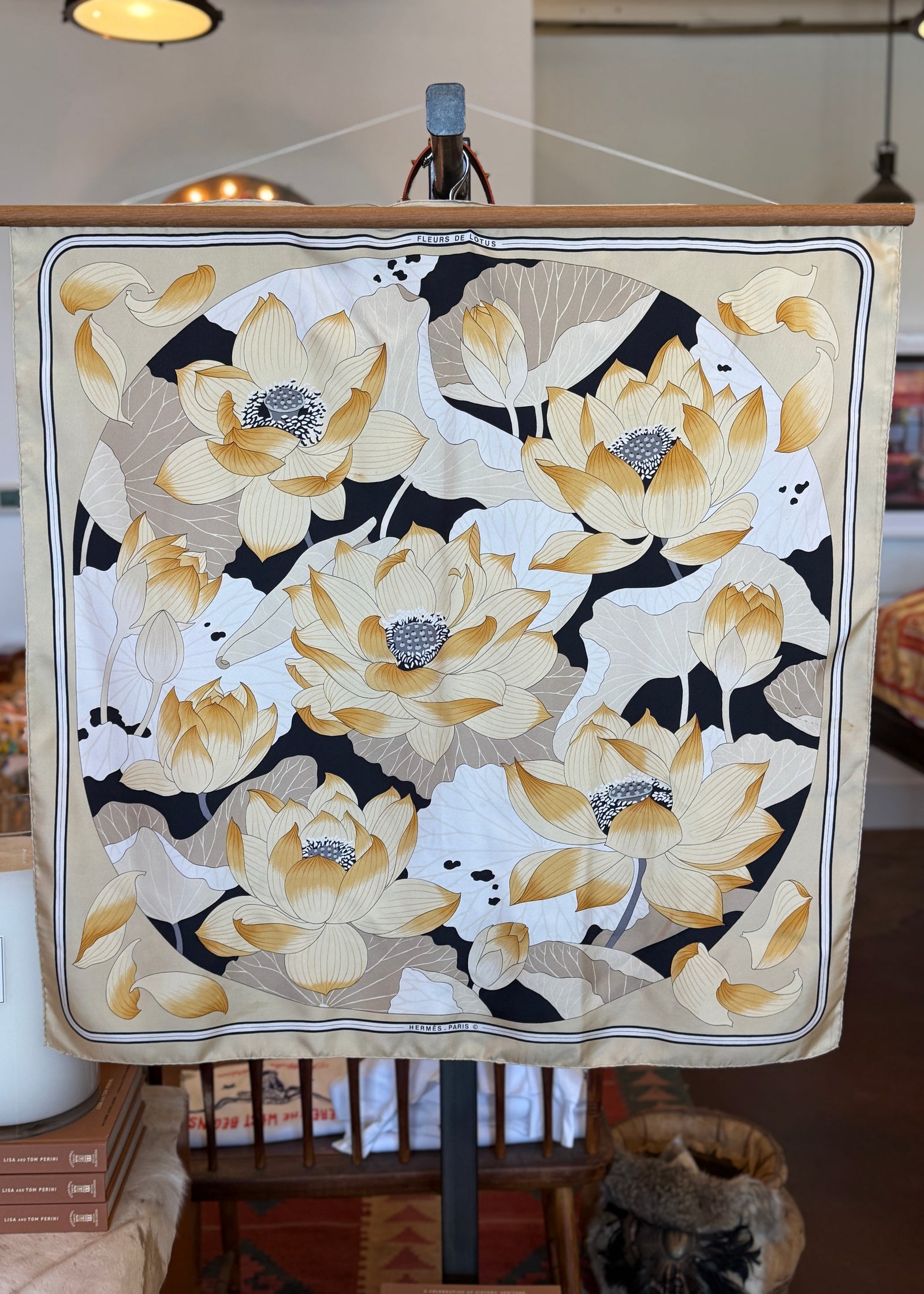 Hermes Flower Silk Scarf
