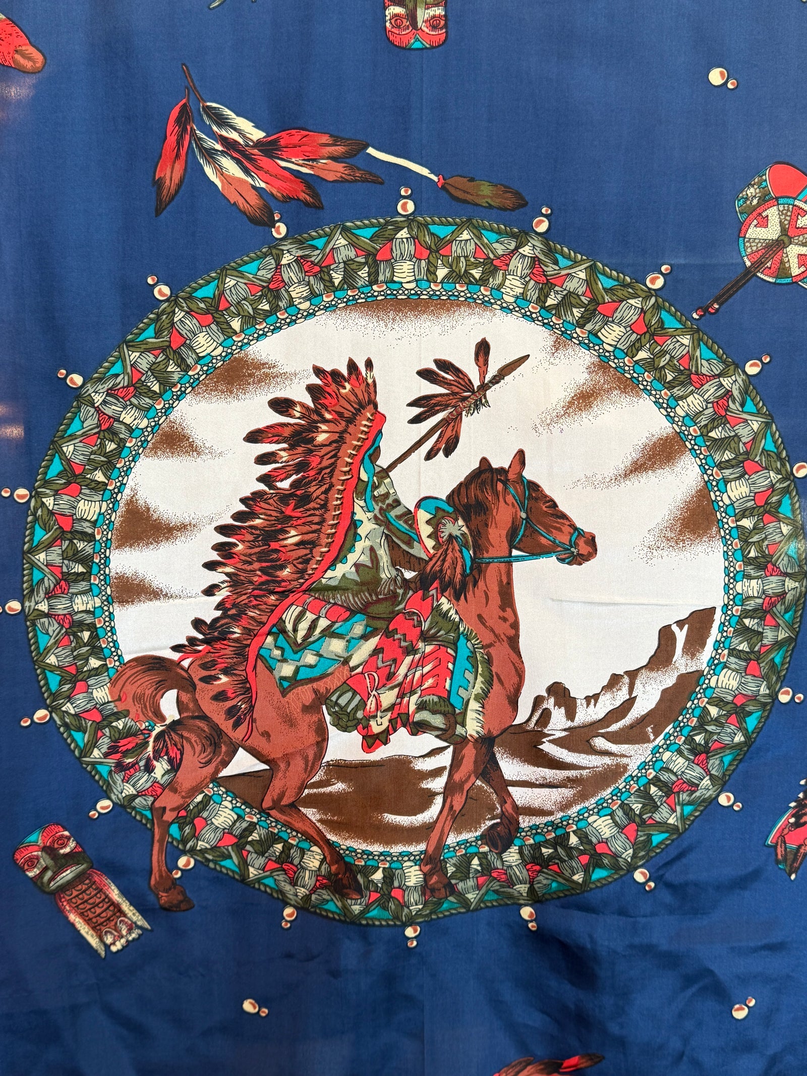 Native American Silk Scarf