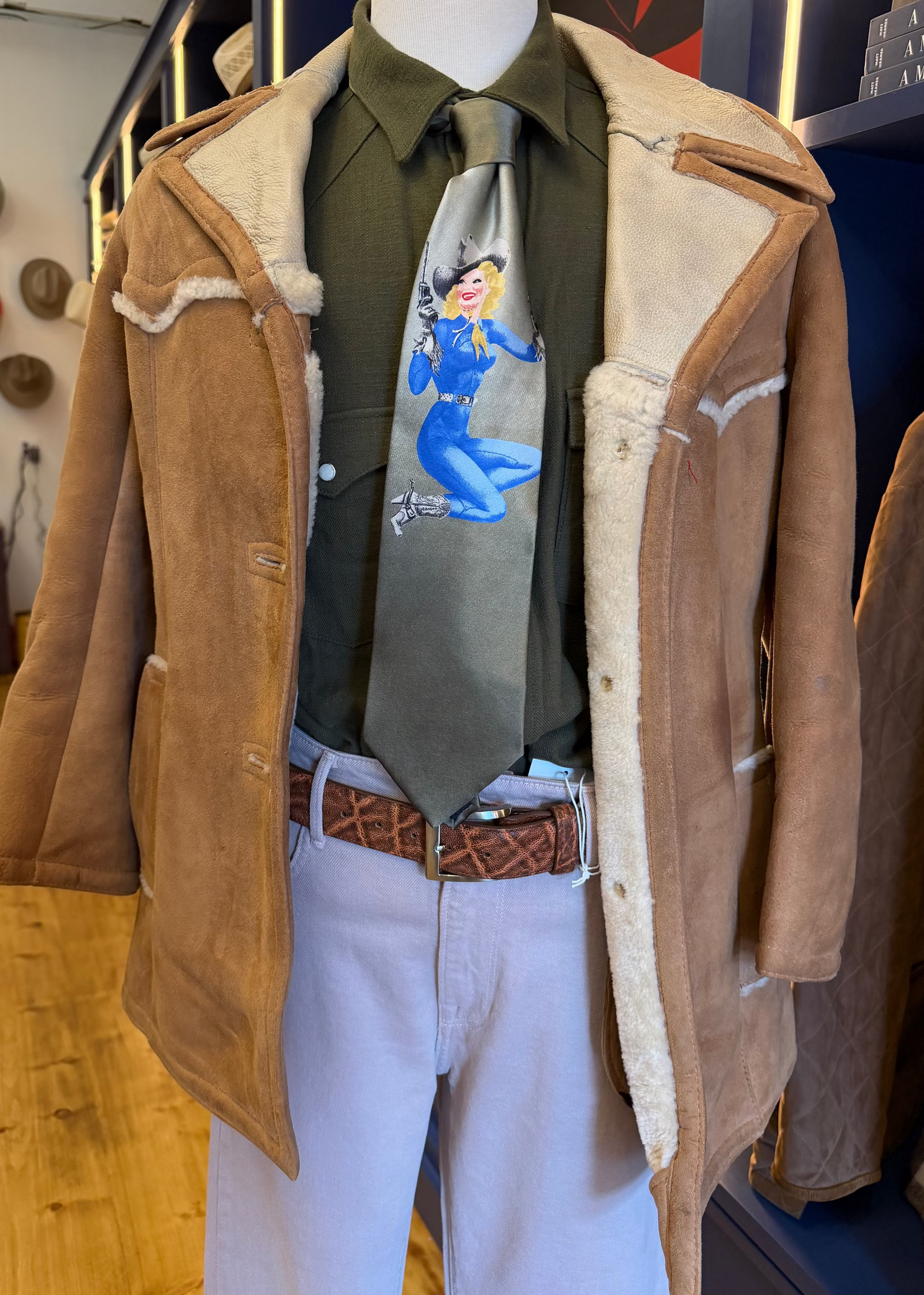 Sawyer Curly Lamb & Shearling Coat