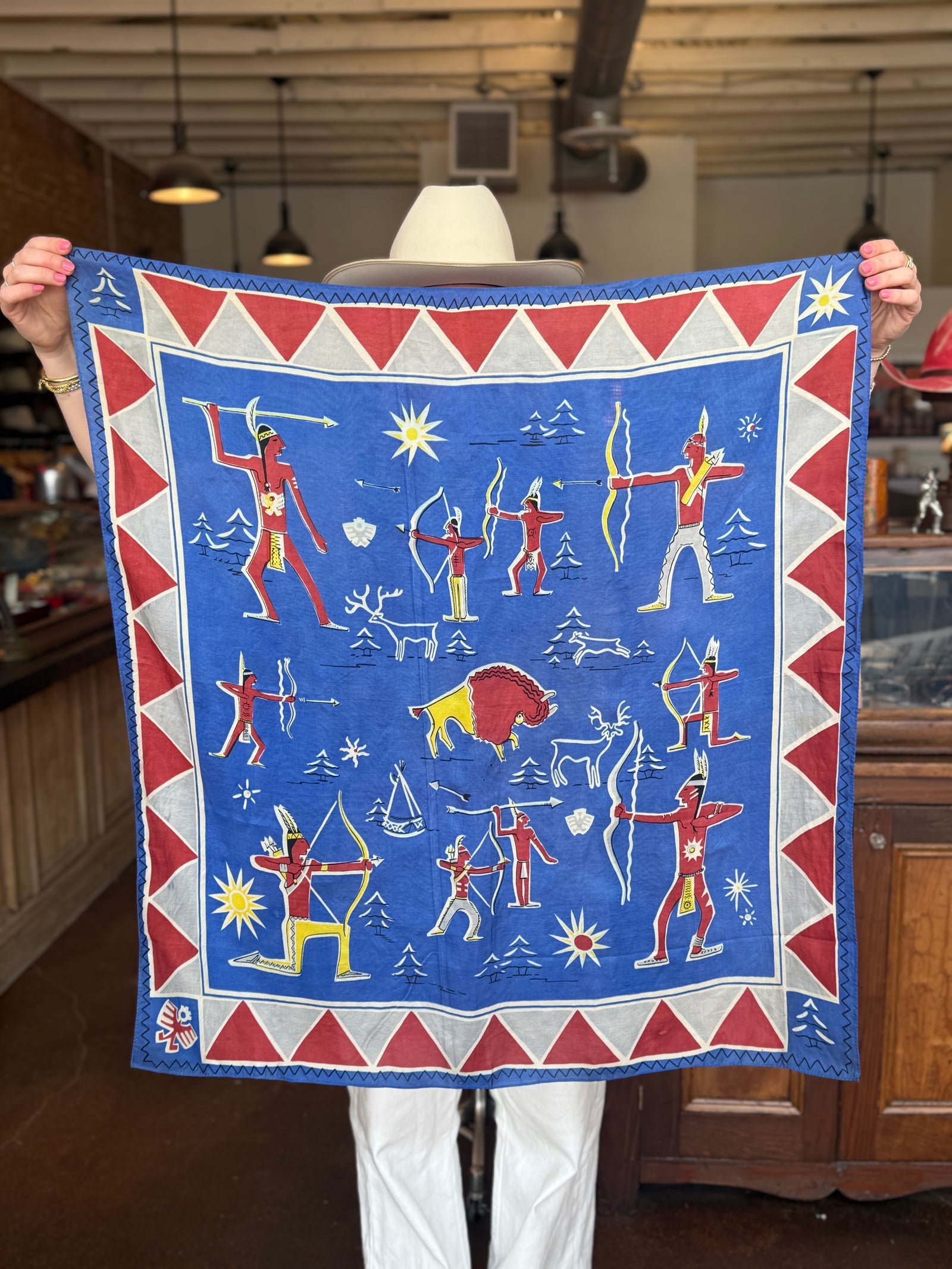Native American Silk Scarf