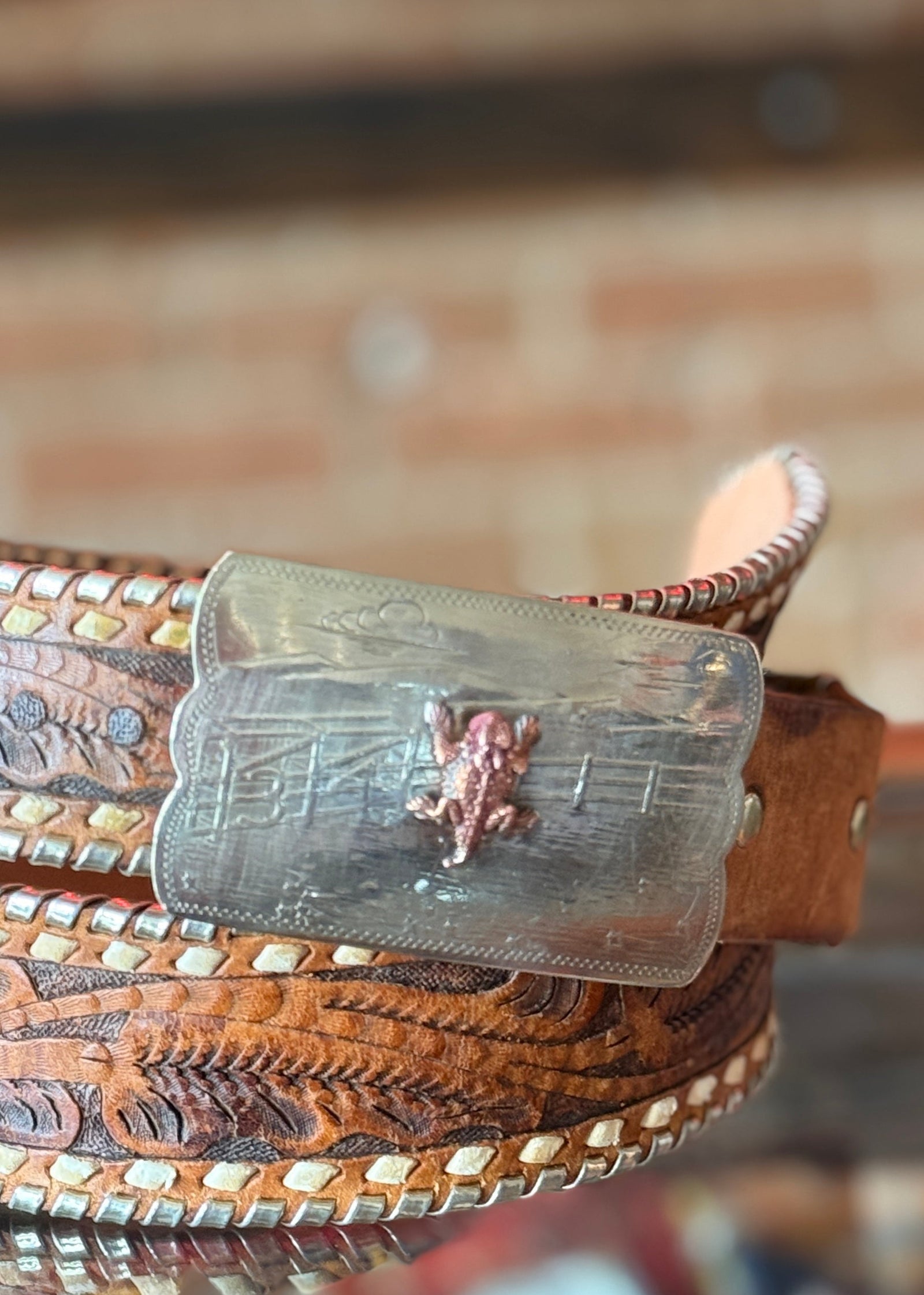 Horned Frog Belt Buckle