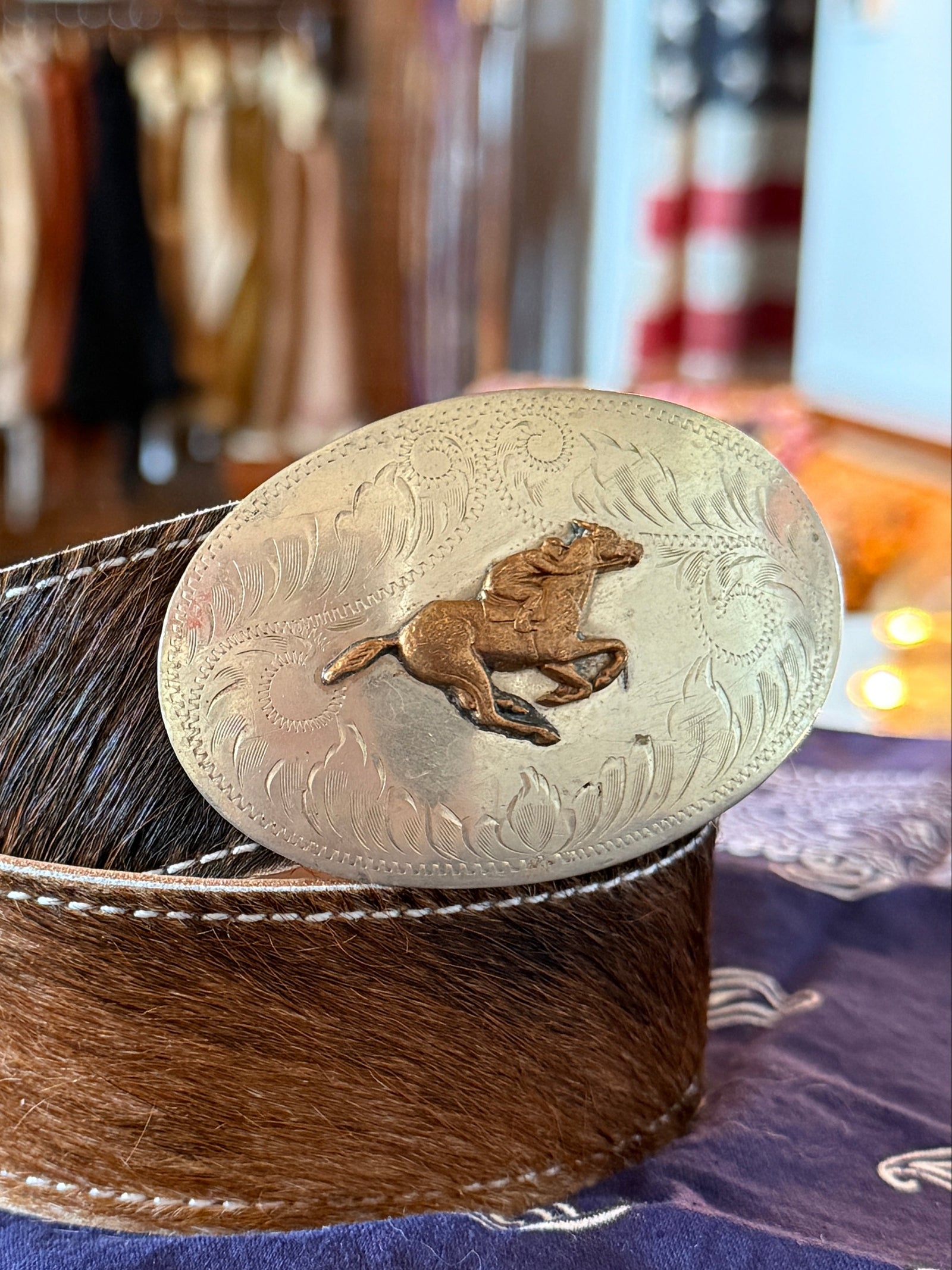 Racehorse Belt Buckle