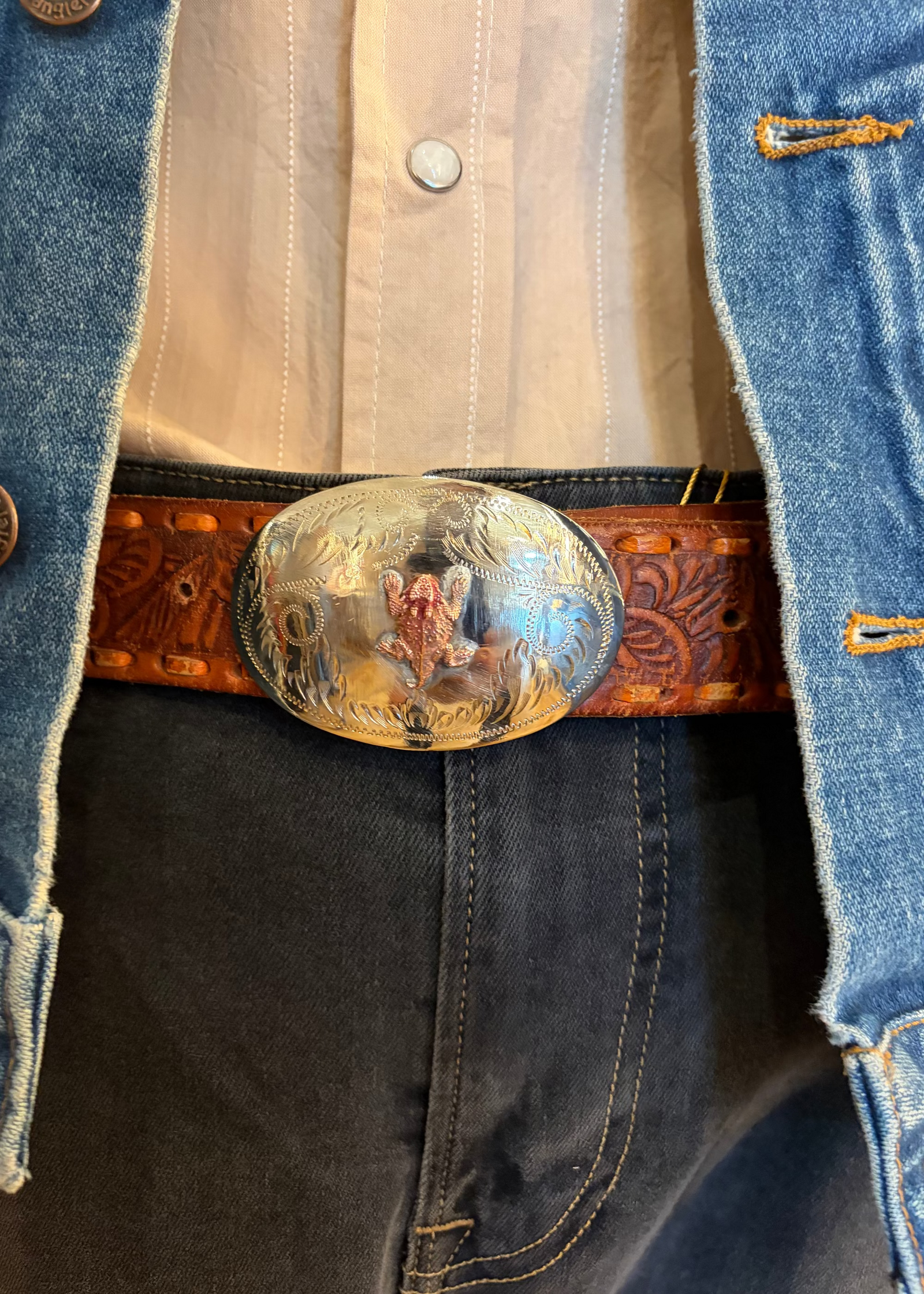 Horned Frog Belt Buckle