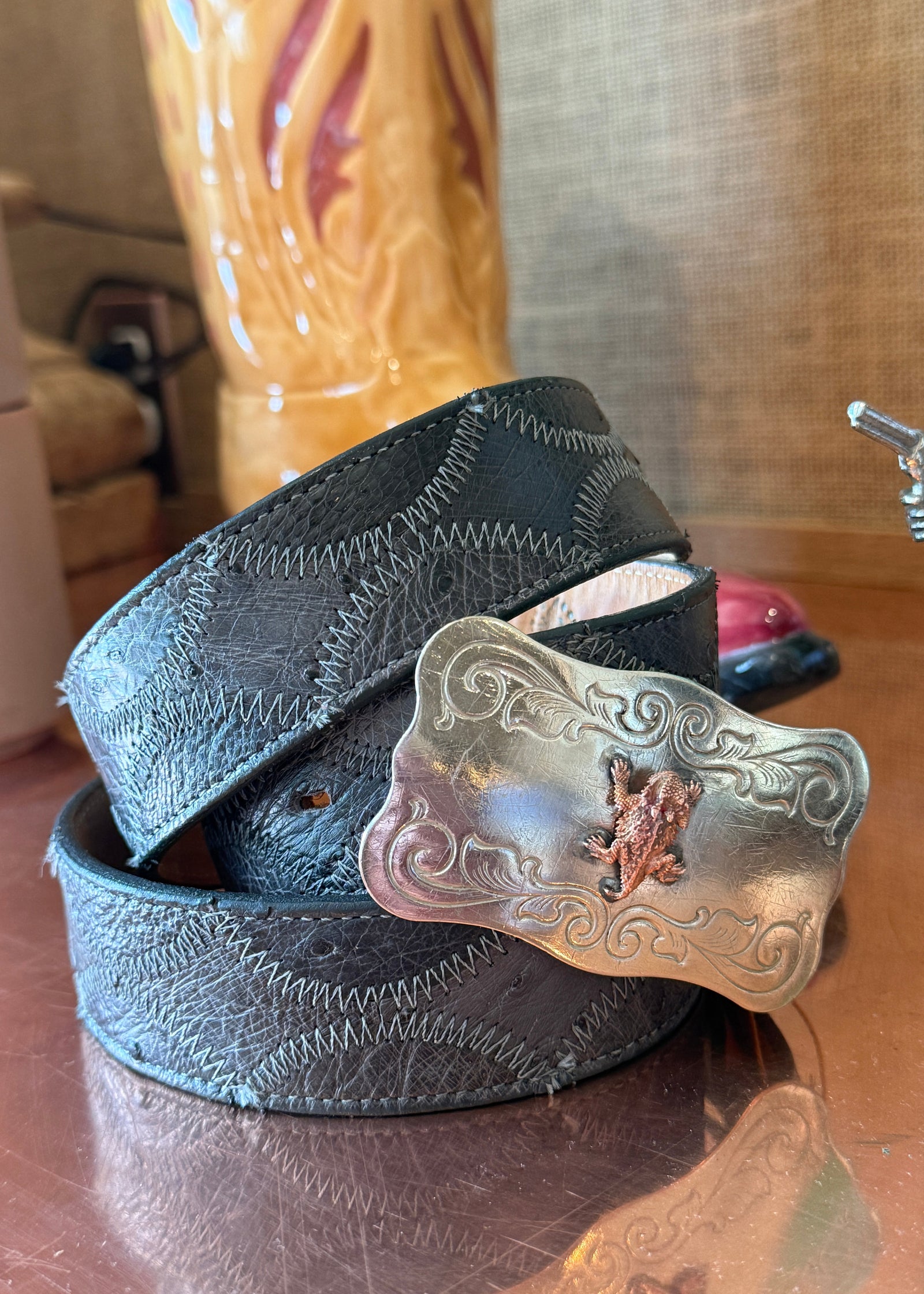 Horned Frog Belt Buckle