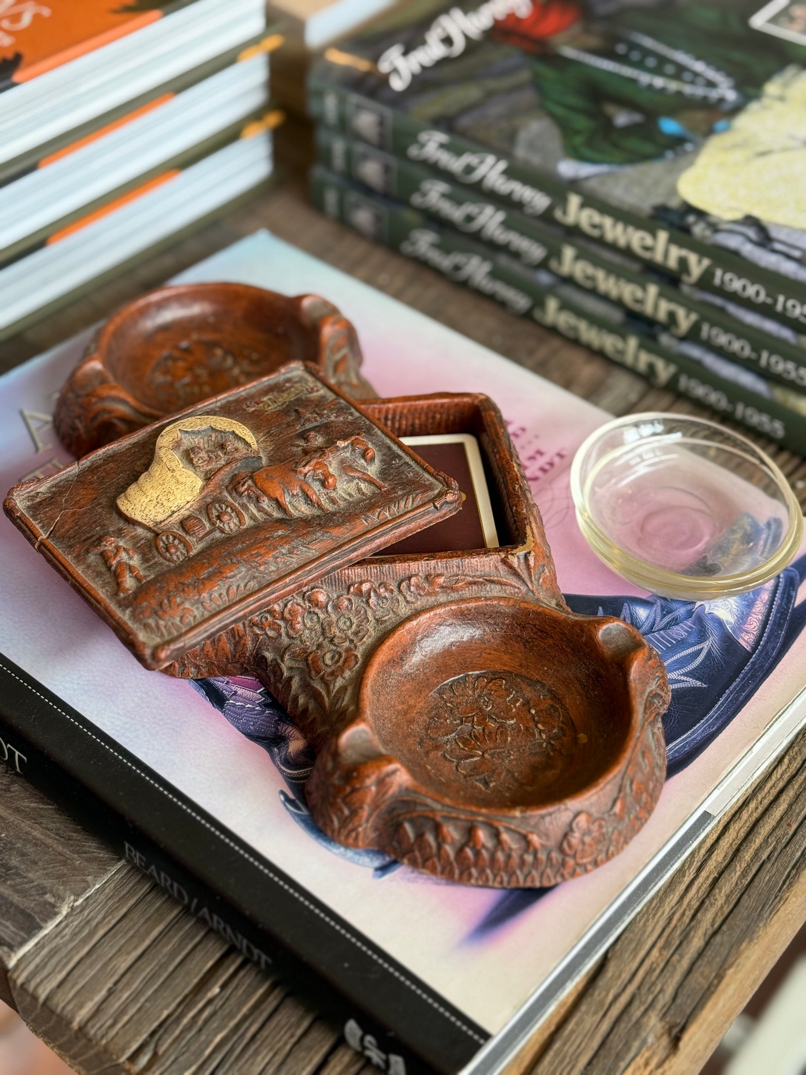 Vintage Two Sided Western Ash Tray