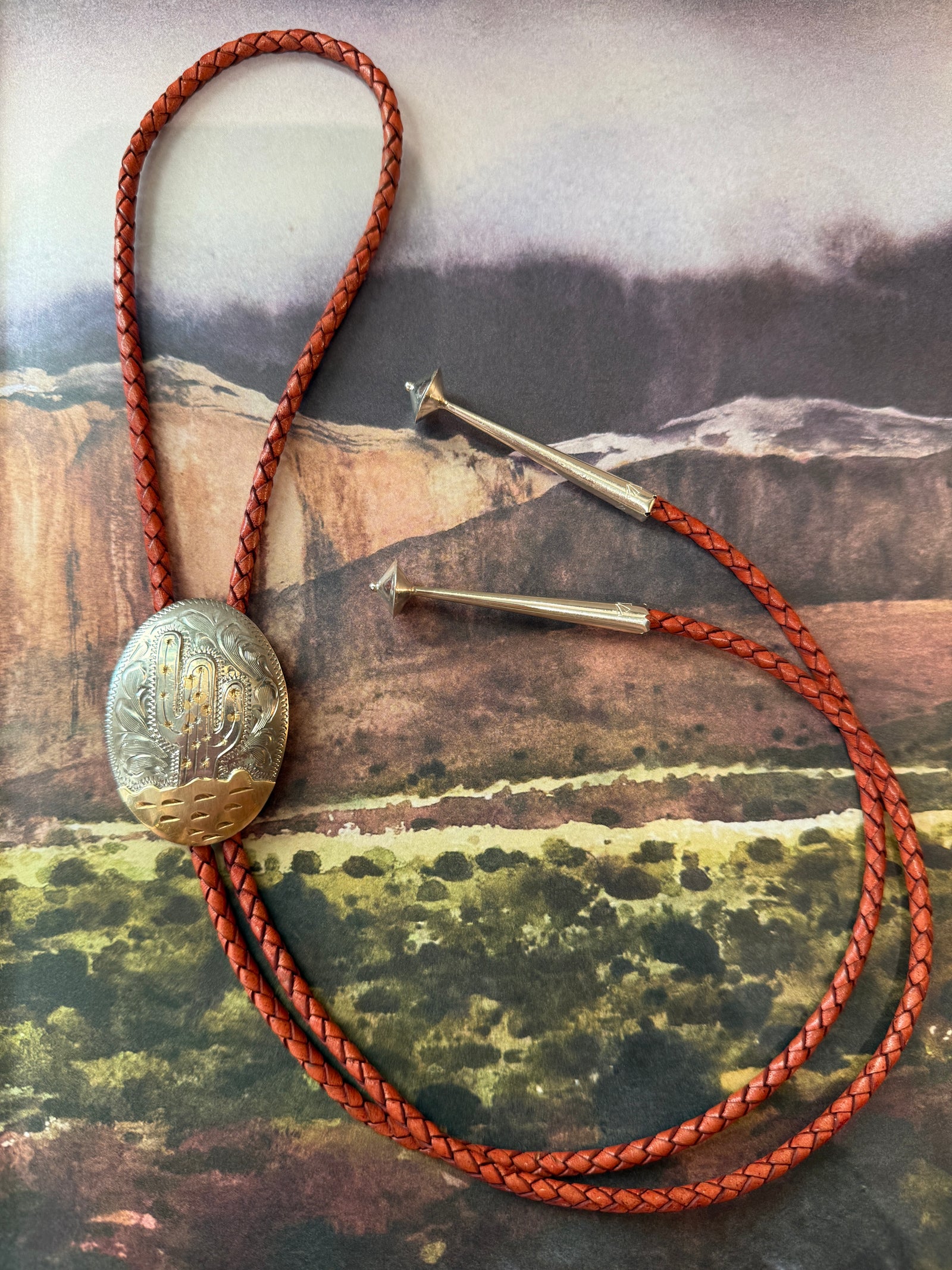 Cactus Bolo Tie