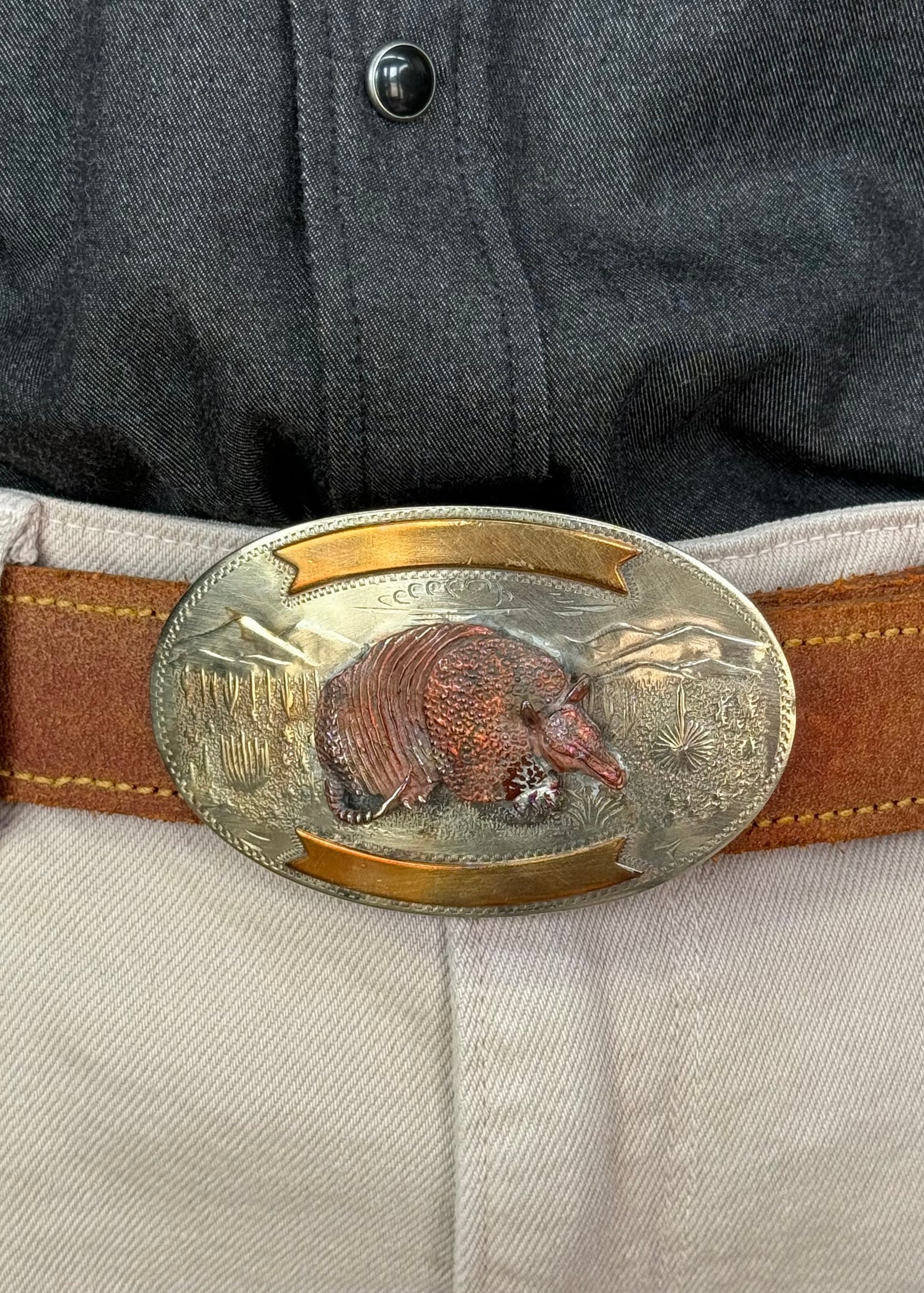 Armadillo Belt Buckle