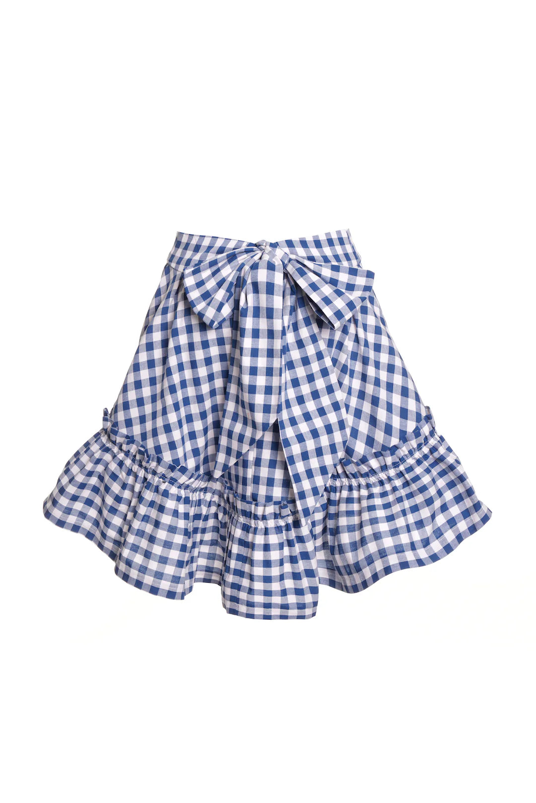Navy Gingham Quinoa Skirt