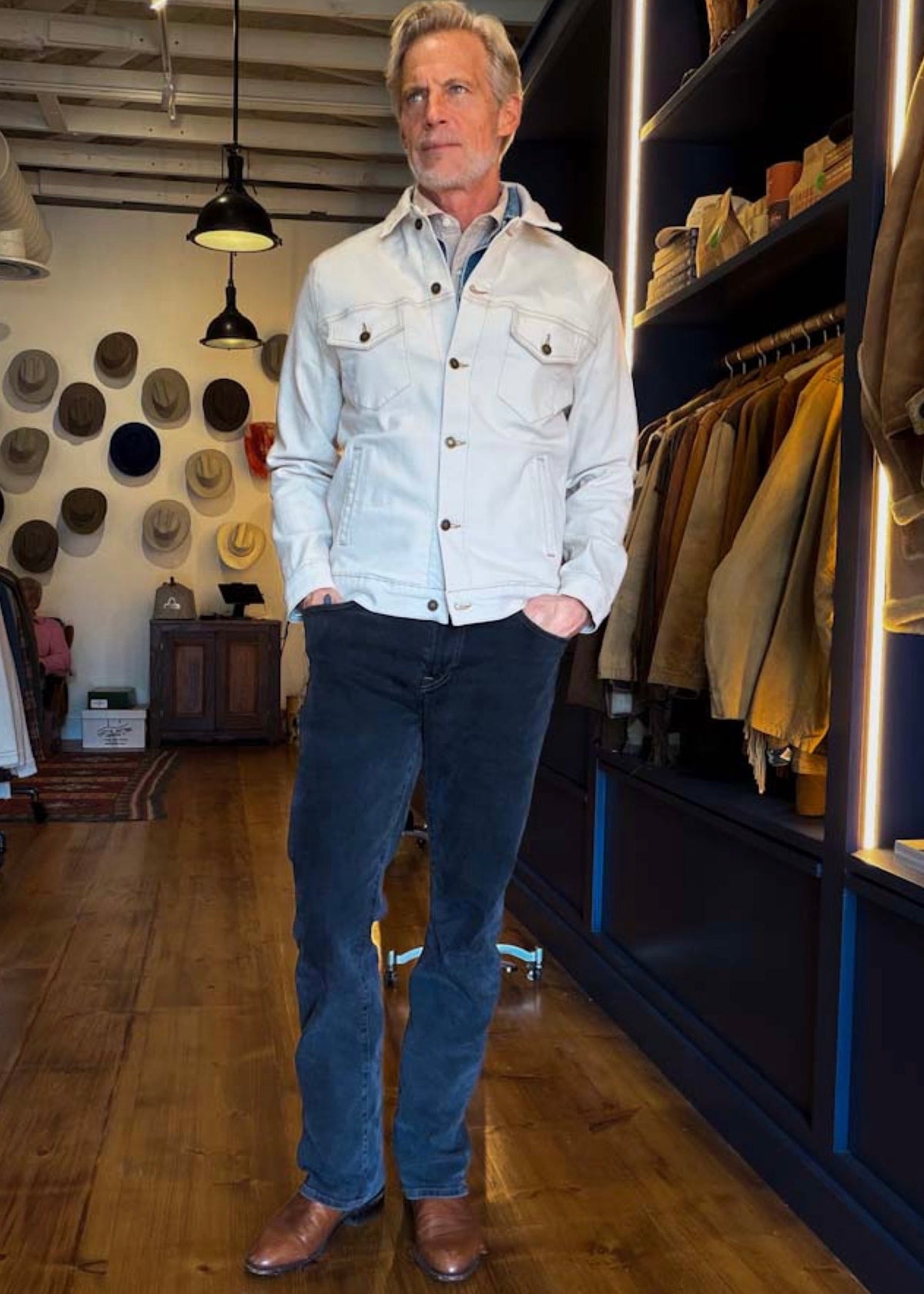 Natural Denim Trucker Jacket