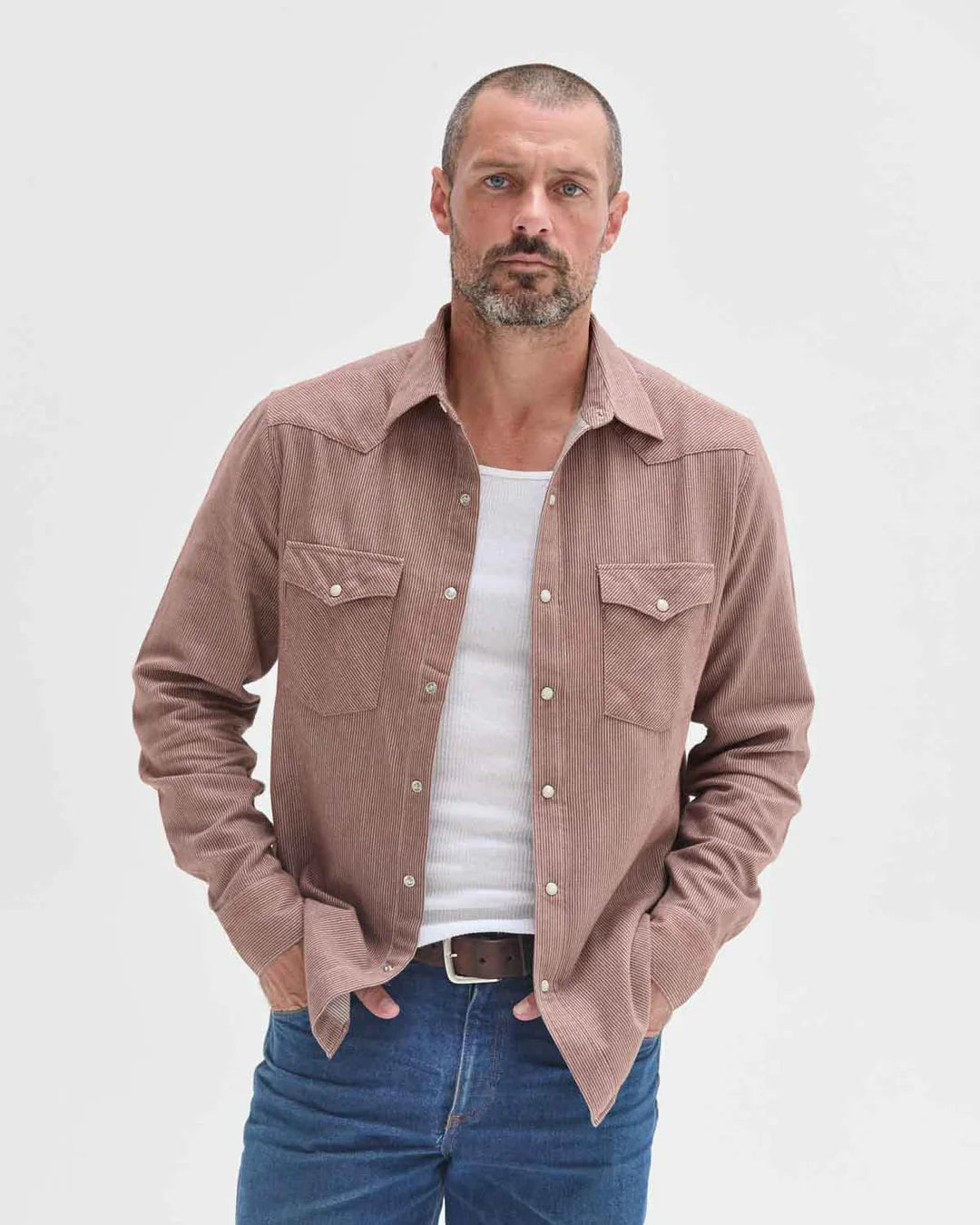 Railroad Stripe Flannel Shirt