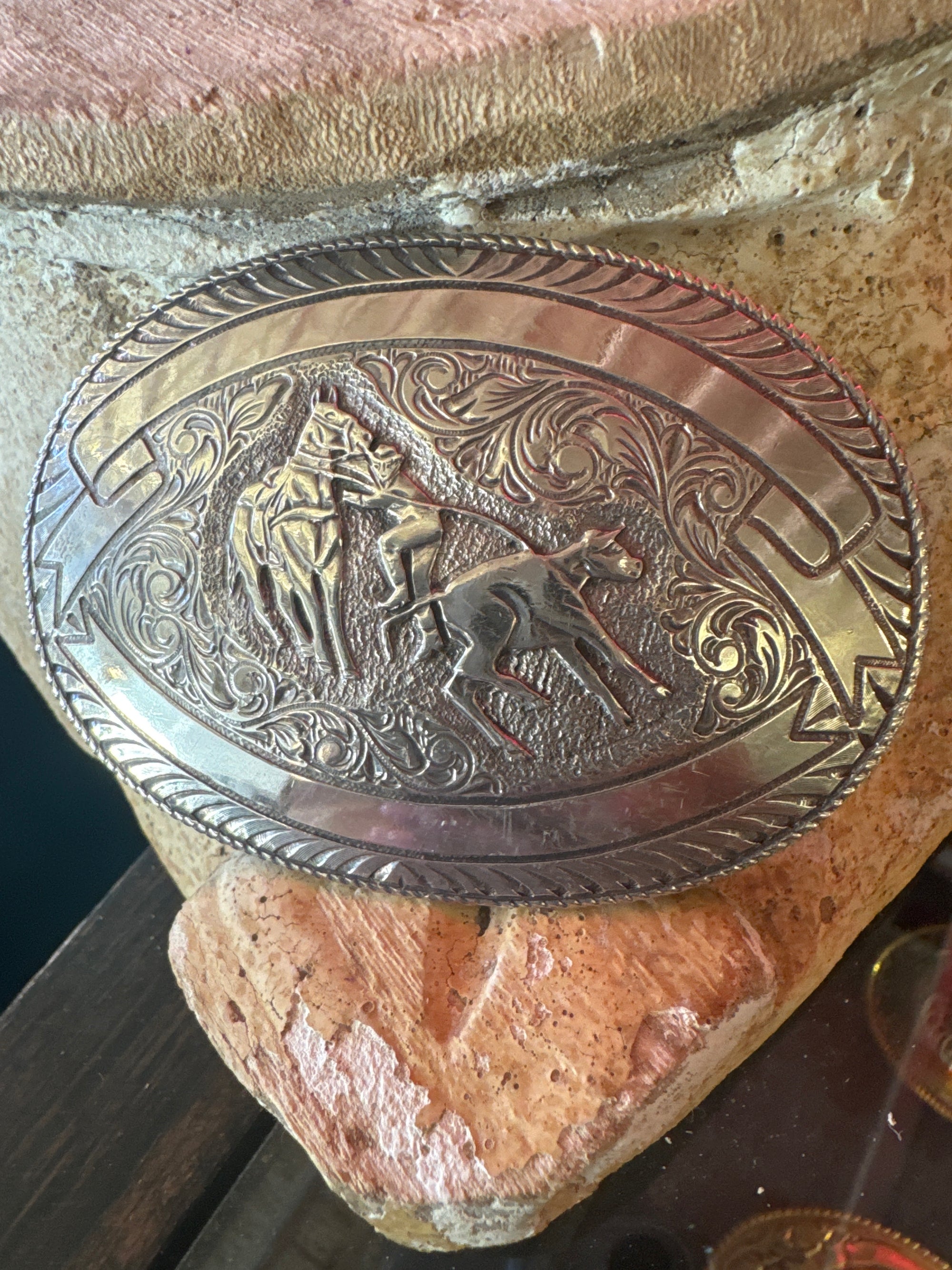Vintage Calf Roper Buckle