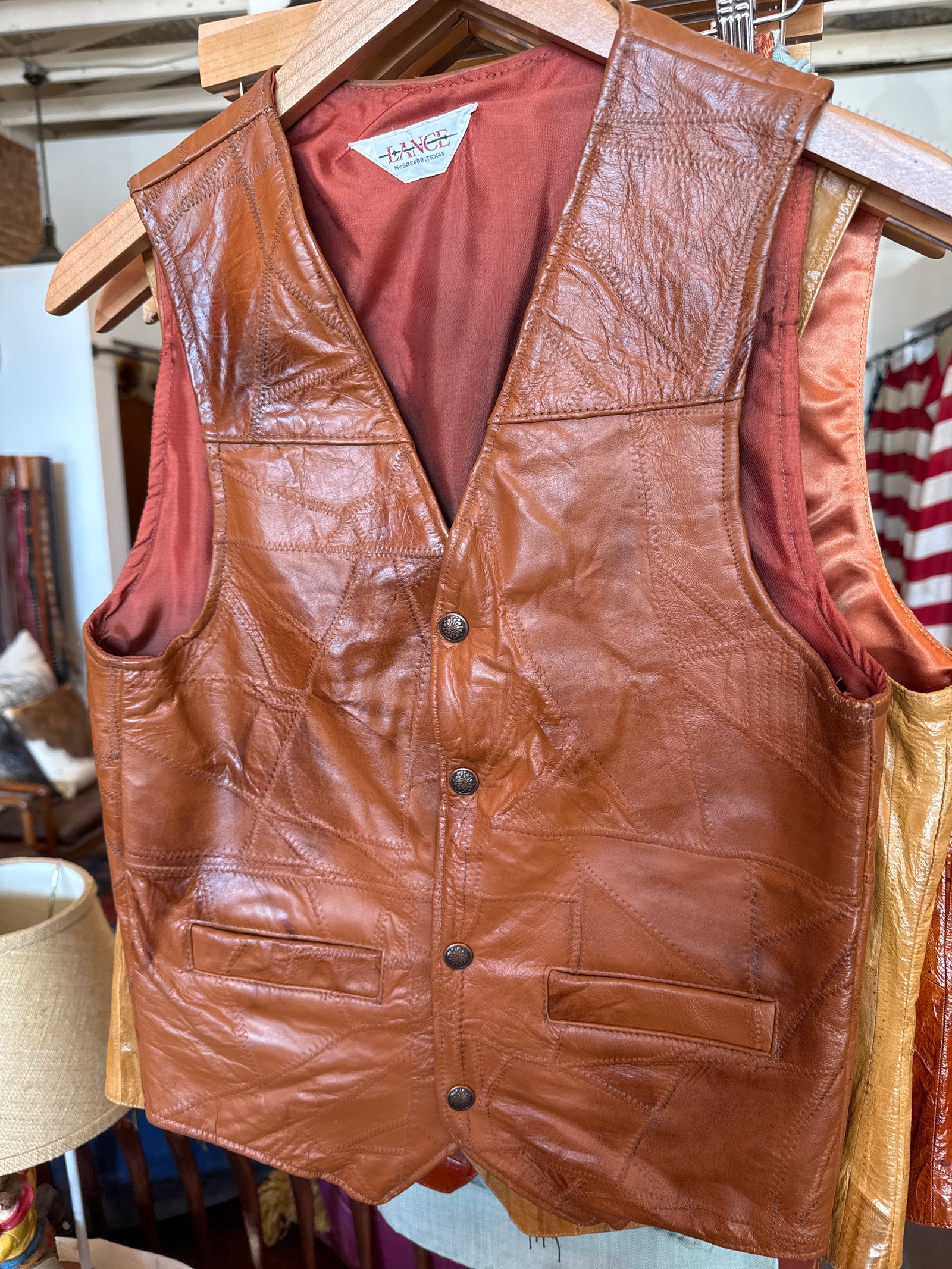 Stitched Deer Skin Vest