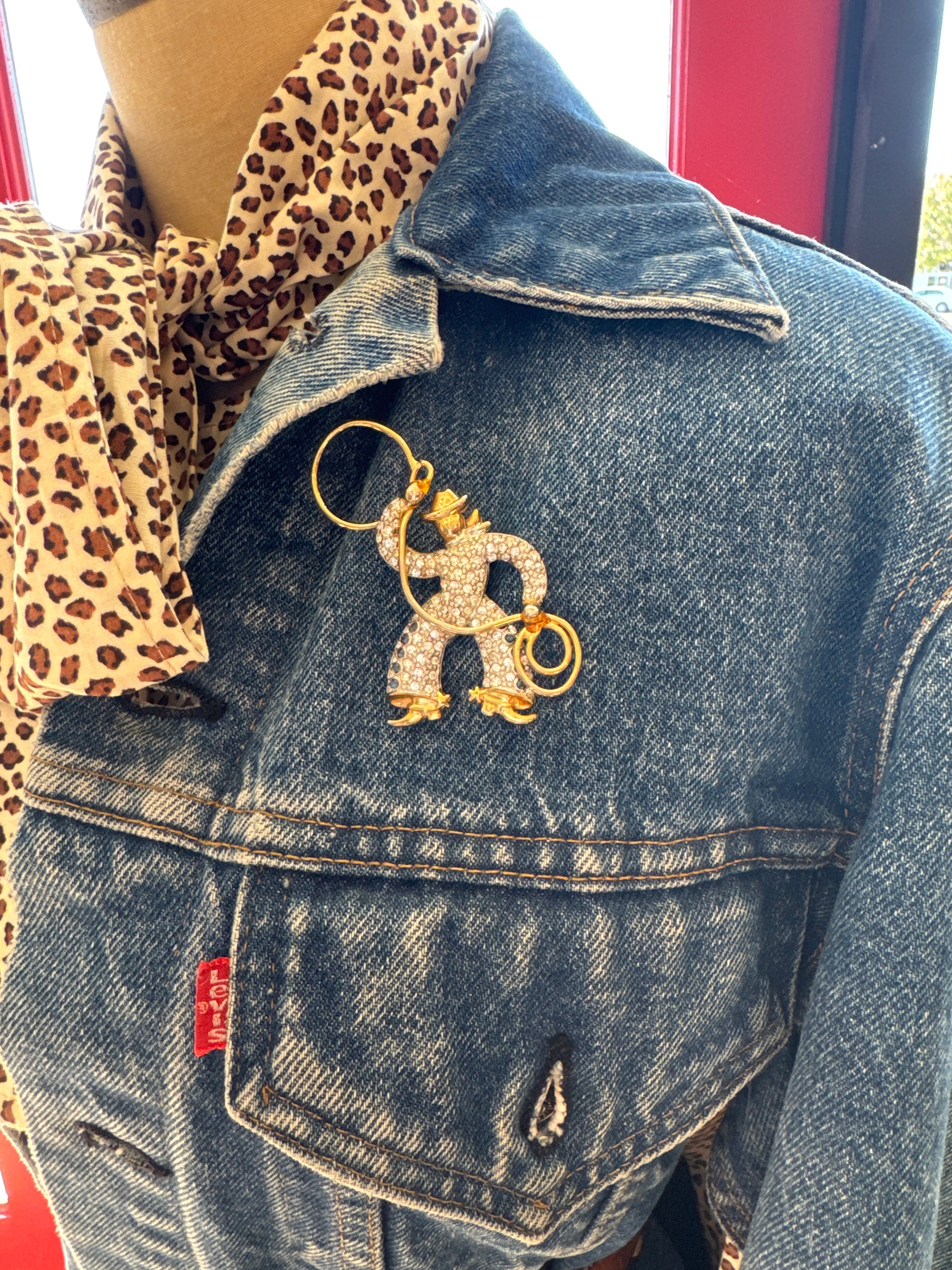 Rhinestone Cowboy Brooch