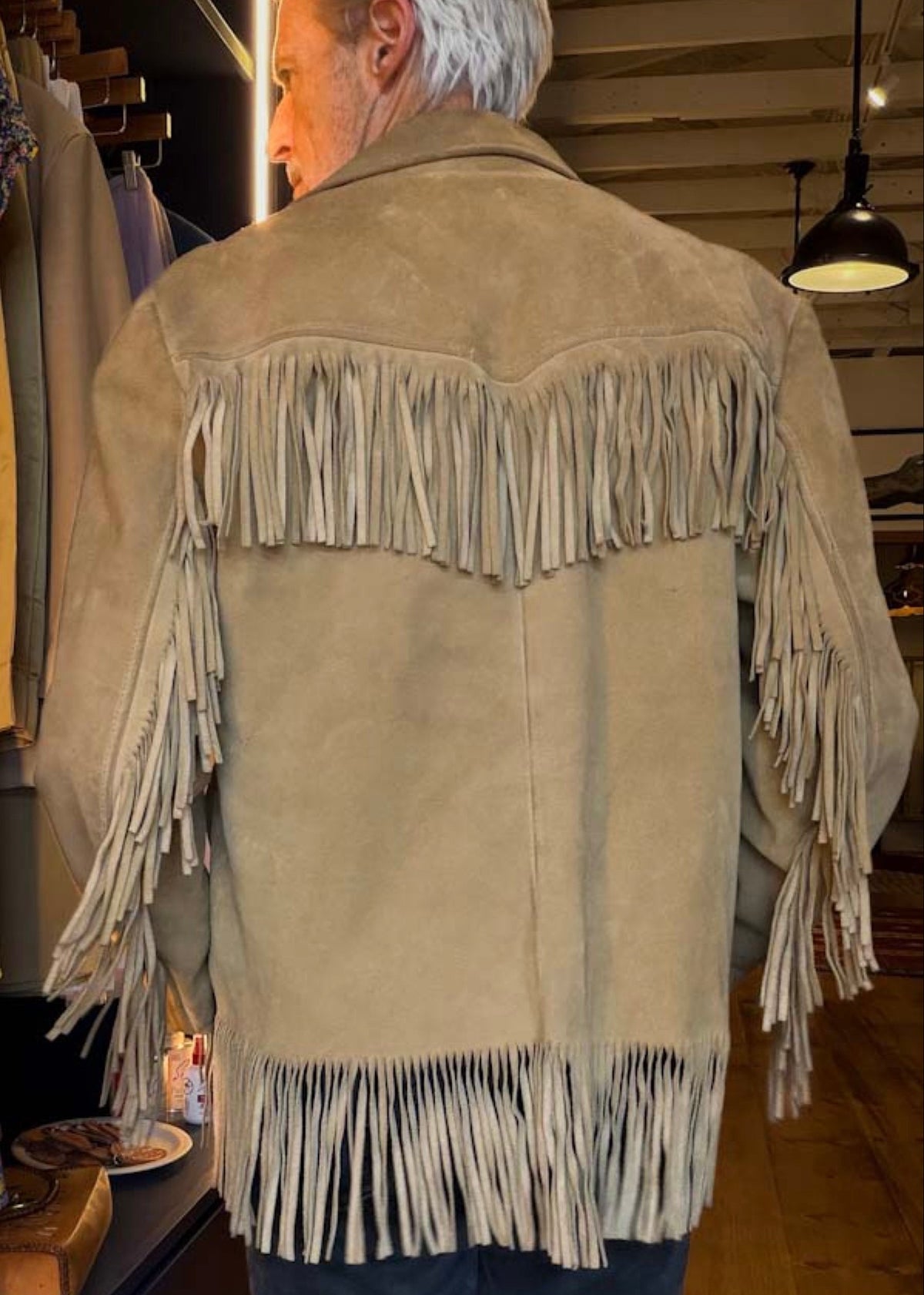 Suede Western Fringe Jacket