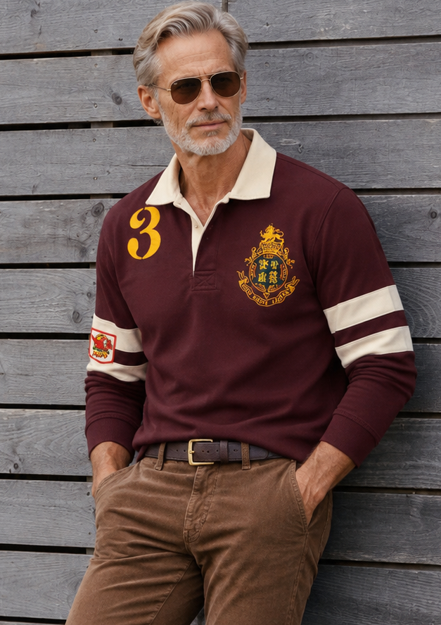 Rugby Style Polo Shirt