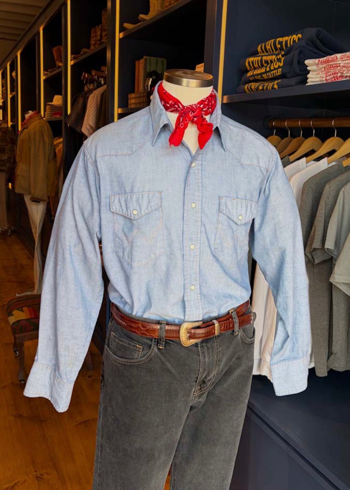Chambray Western Work Shirt