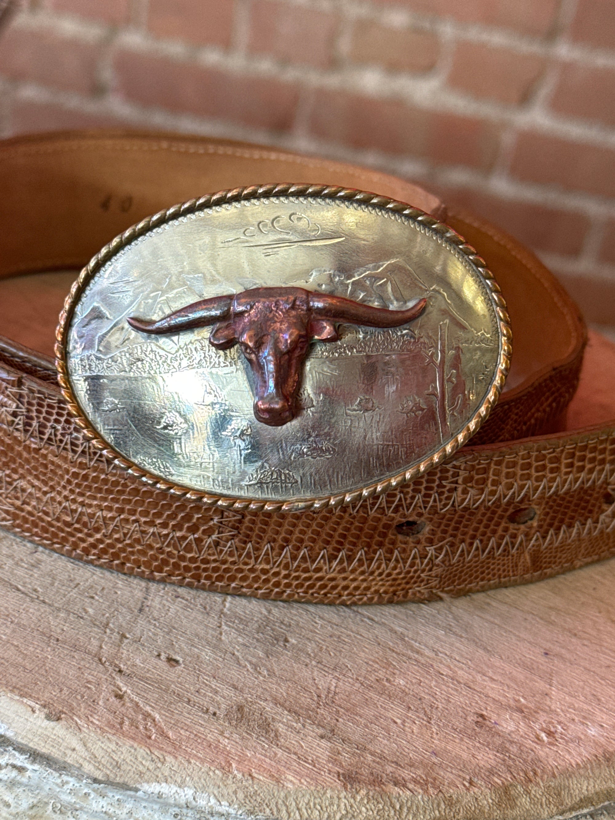 Vintage Longhorn Buckle