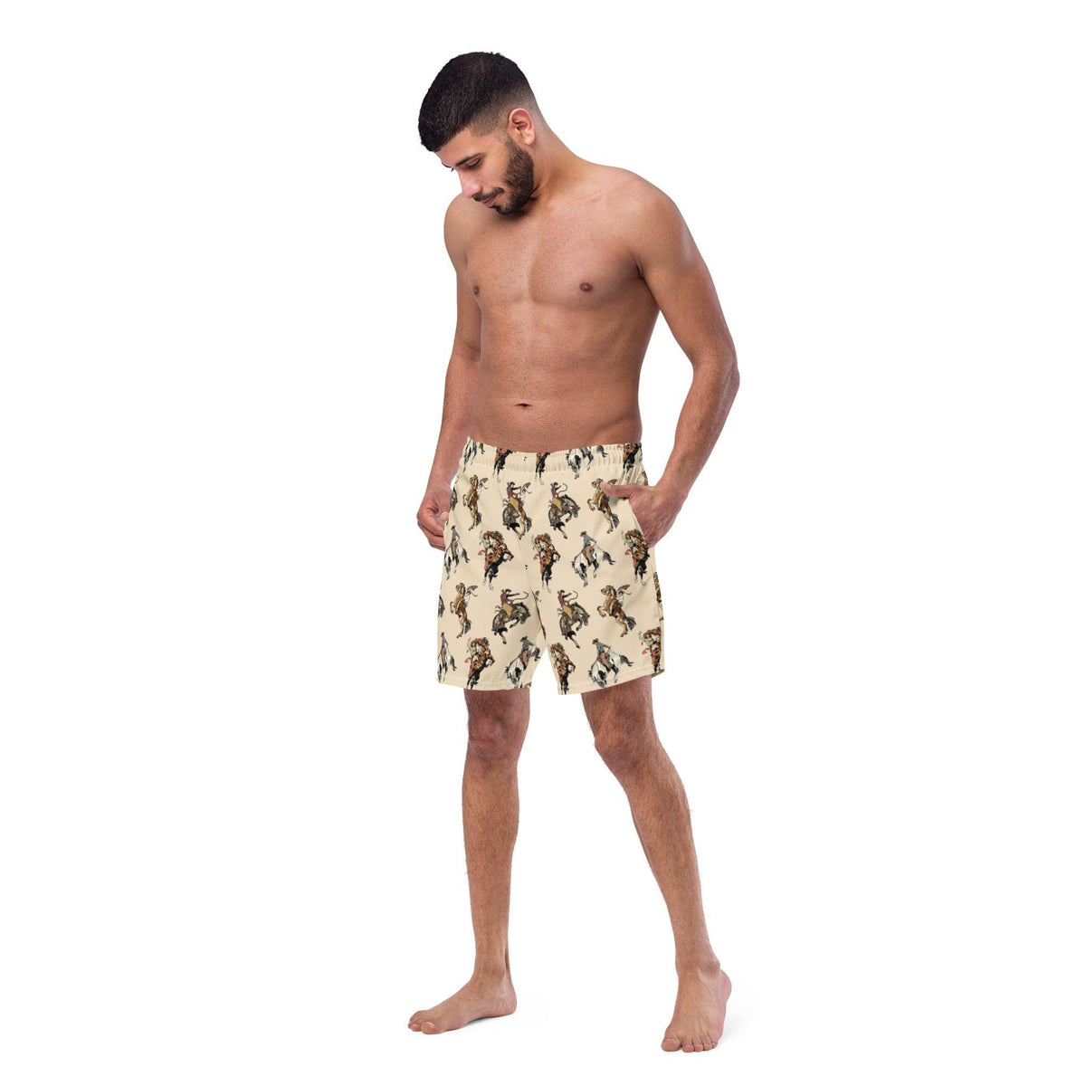 Yeehaw Cowgirl Men's Swim Trunks