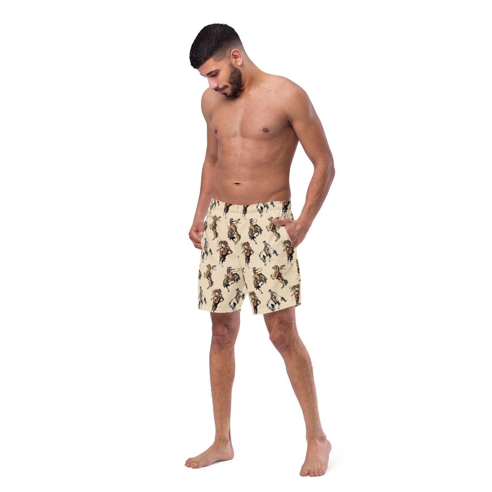 Yeehaw Cowgirl Men's Swim Trunks