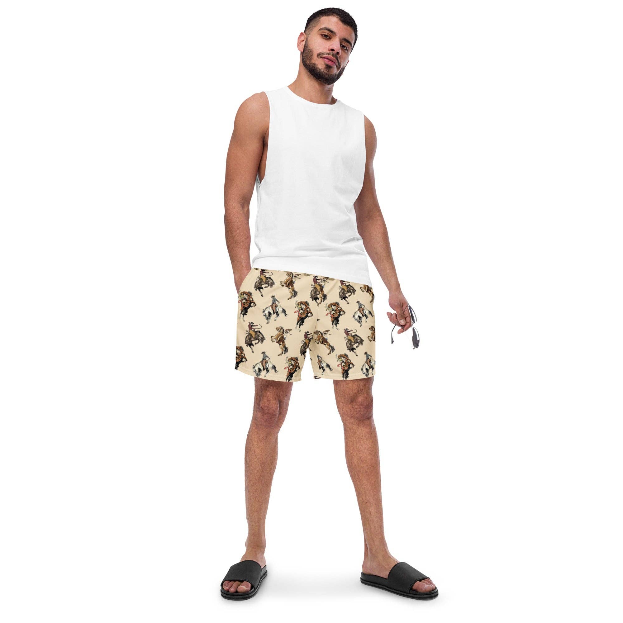 Yeehaw Cowgirl Men's Swim Trunks