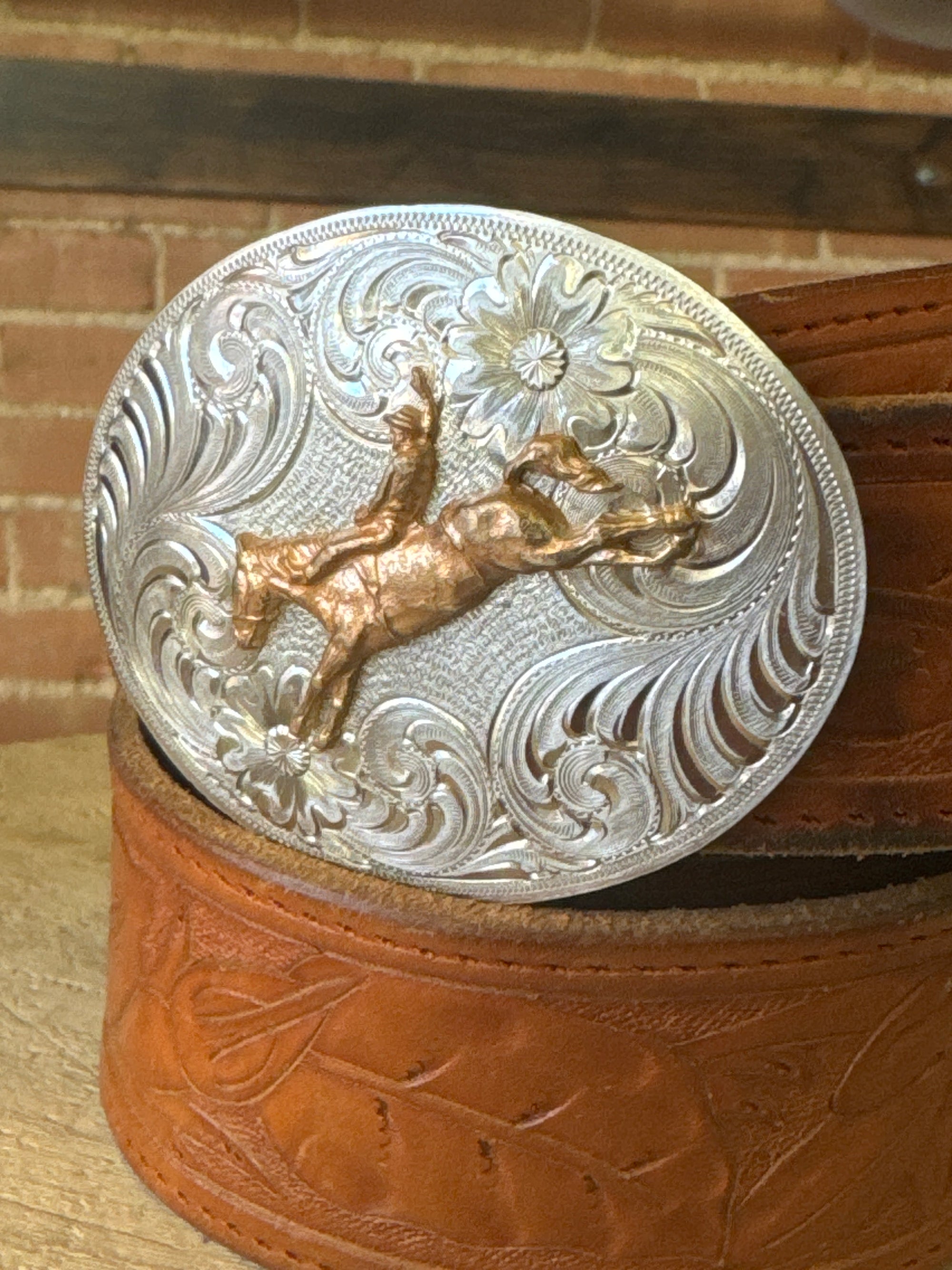 Vintage Bronc Rider Buckle