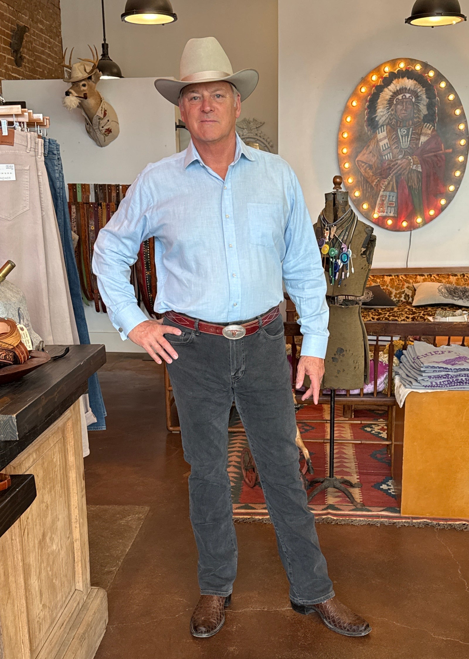 The Rodger Boot Cut Jean  Smoke