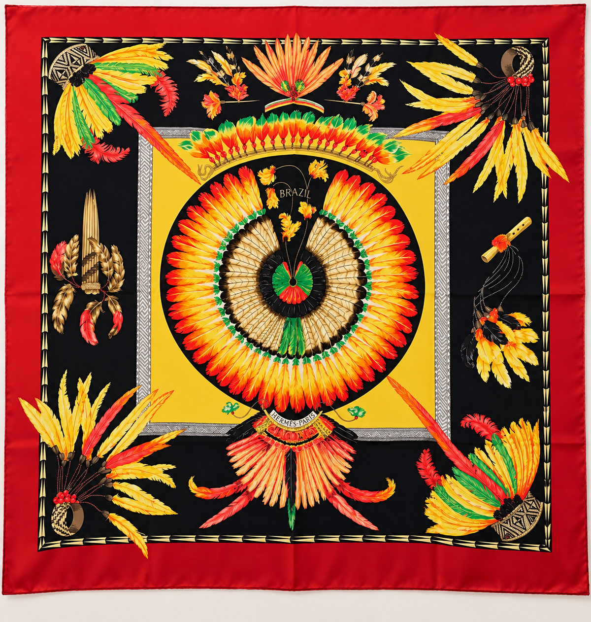 Hermes Brazil Silk Scarf