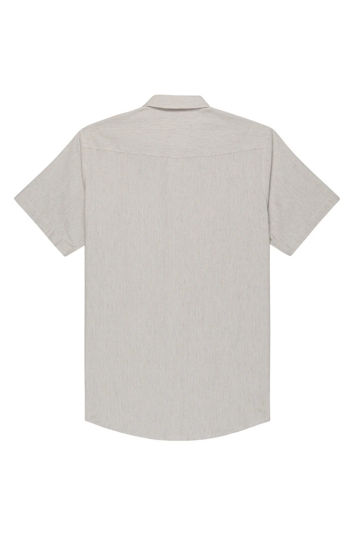 Brown Pinstripe Easy Western Shirt