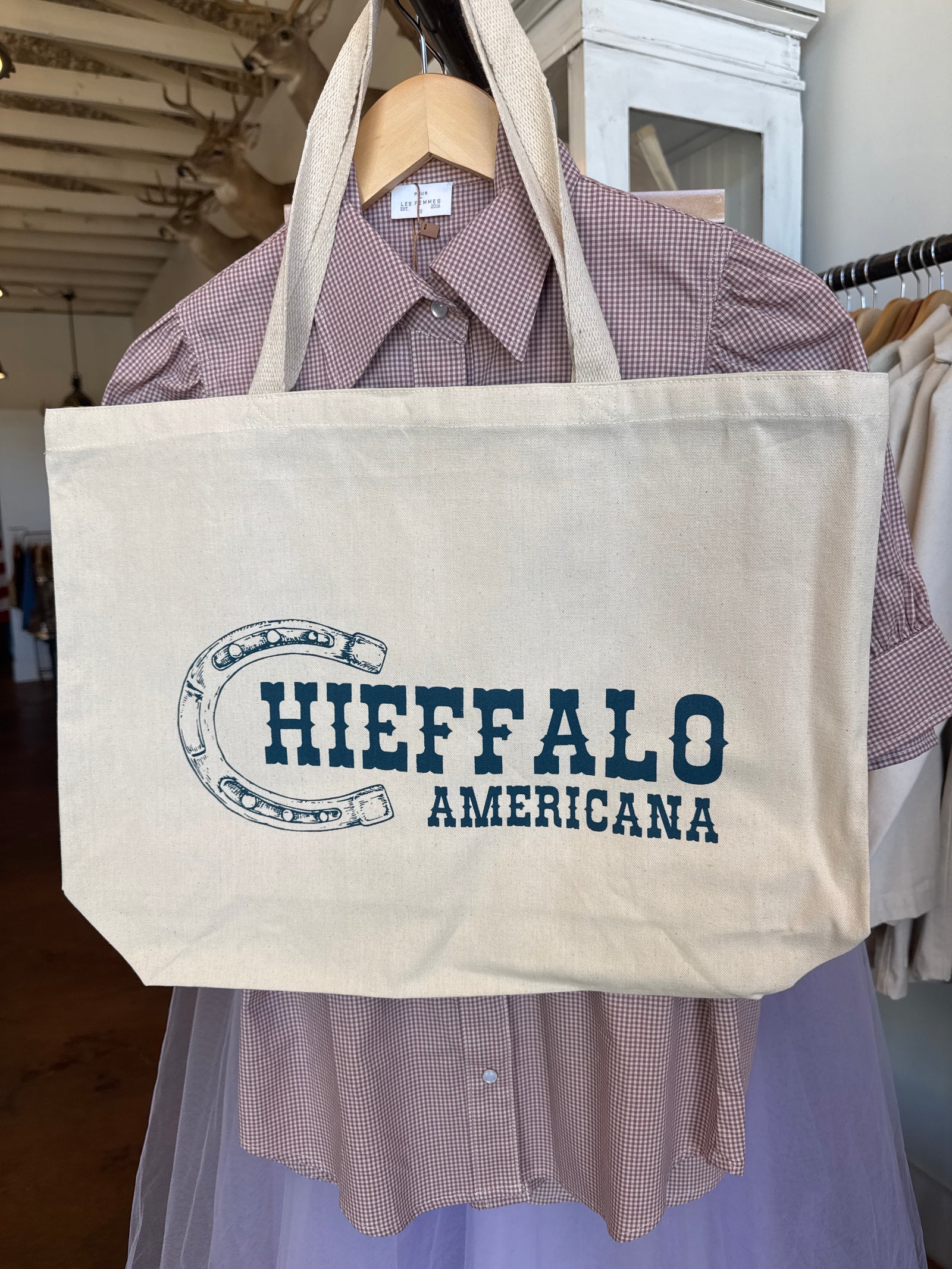 CHIEFFALO americana Tote Bag