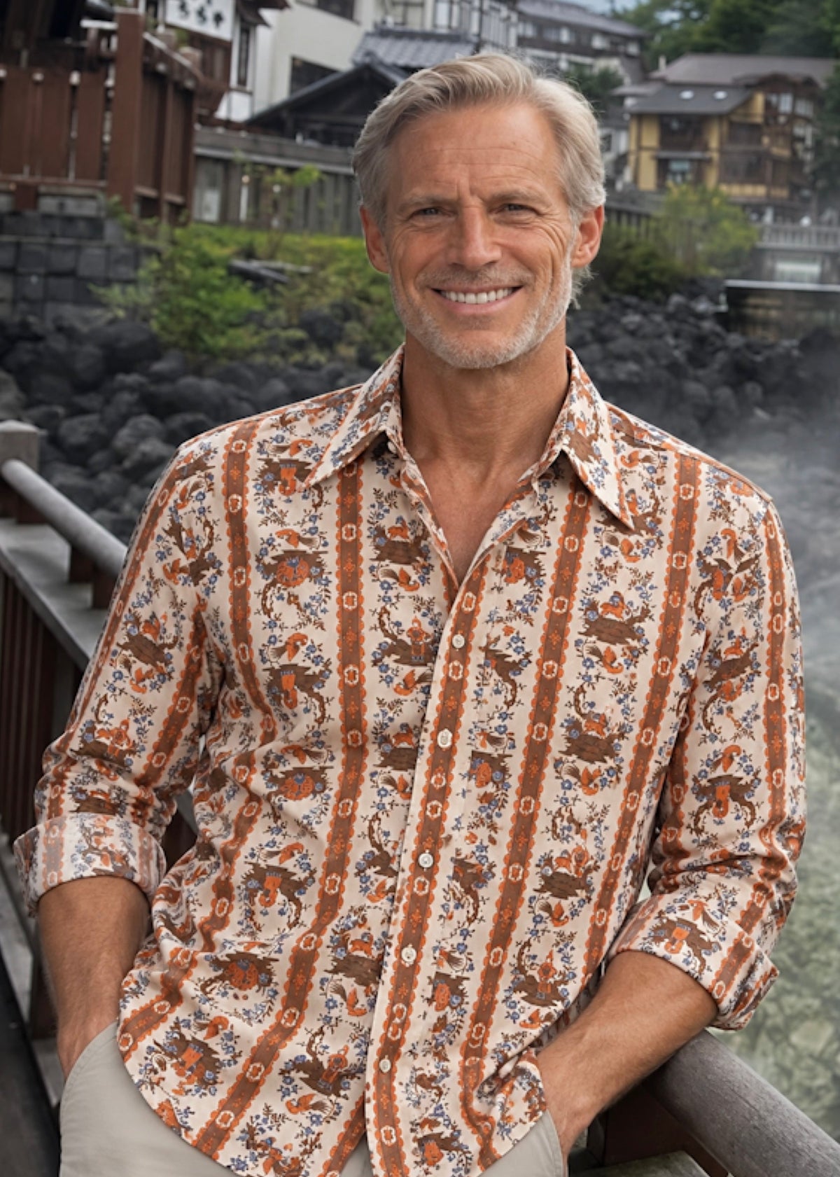 Country Bohemian Men's Shirt from Montgomery Ward