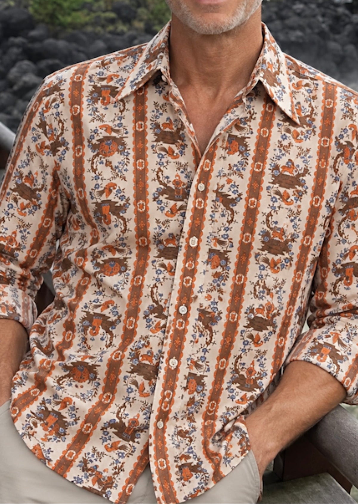 Country Bohemian Men's Shirt from Montgomery Ward